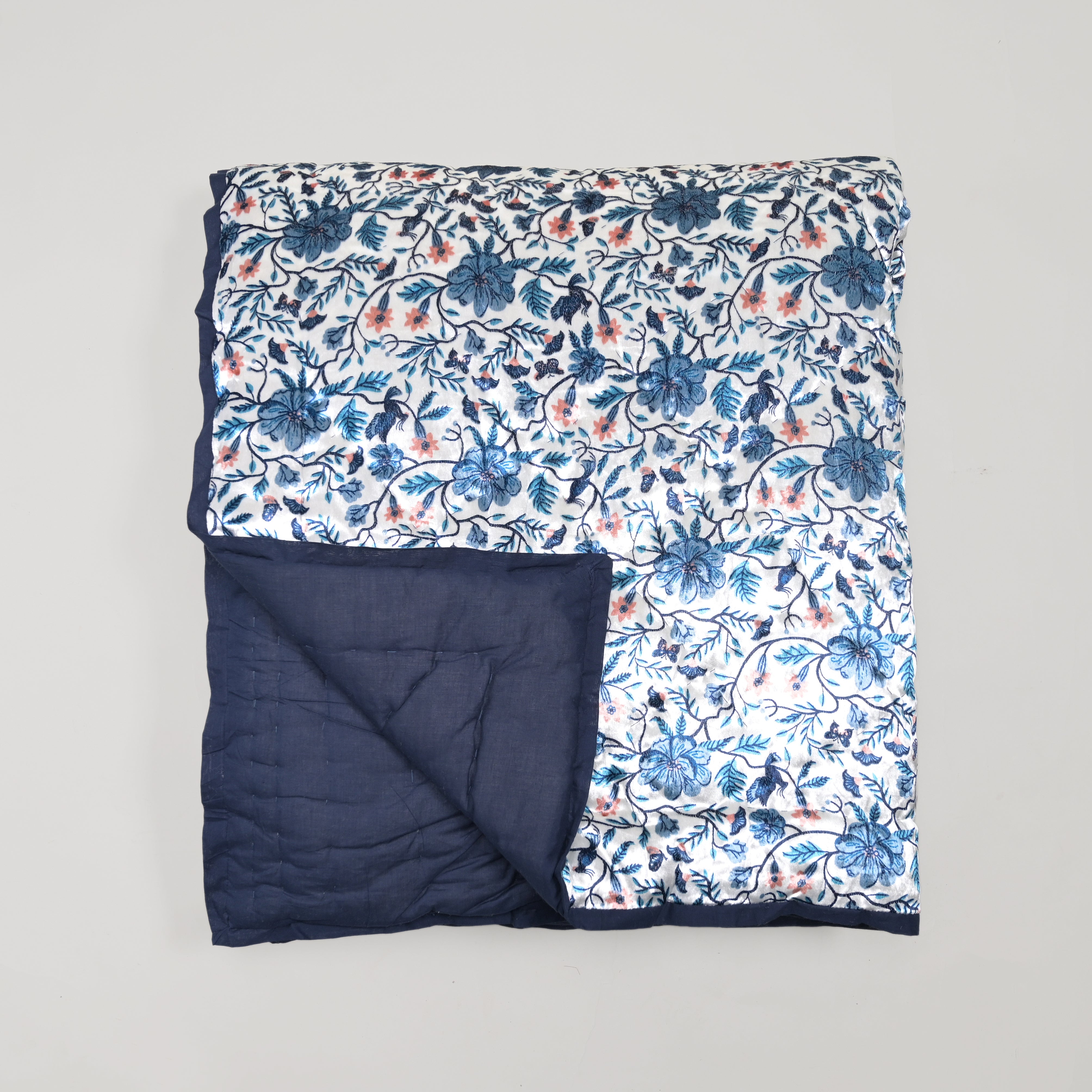 Winter Azure Velvet Bliss Quilt