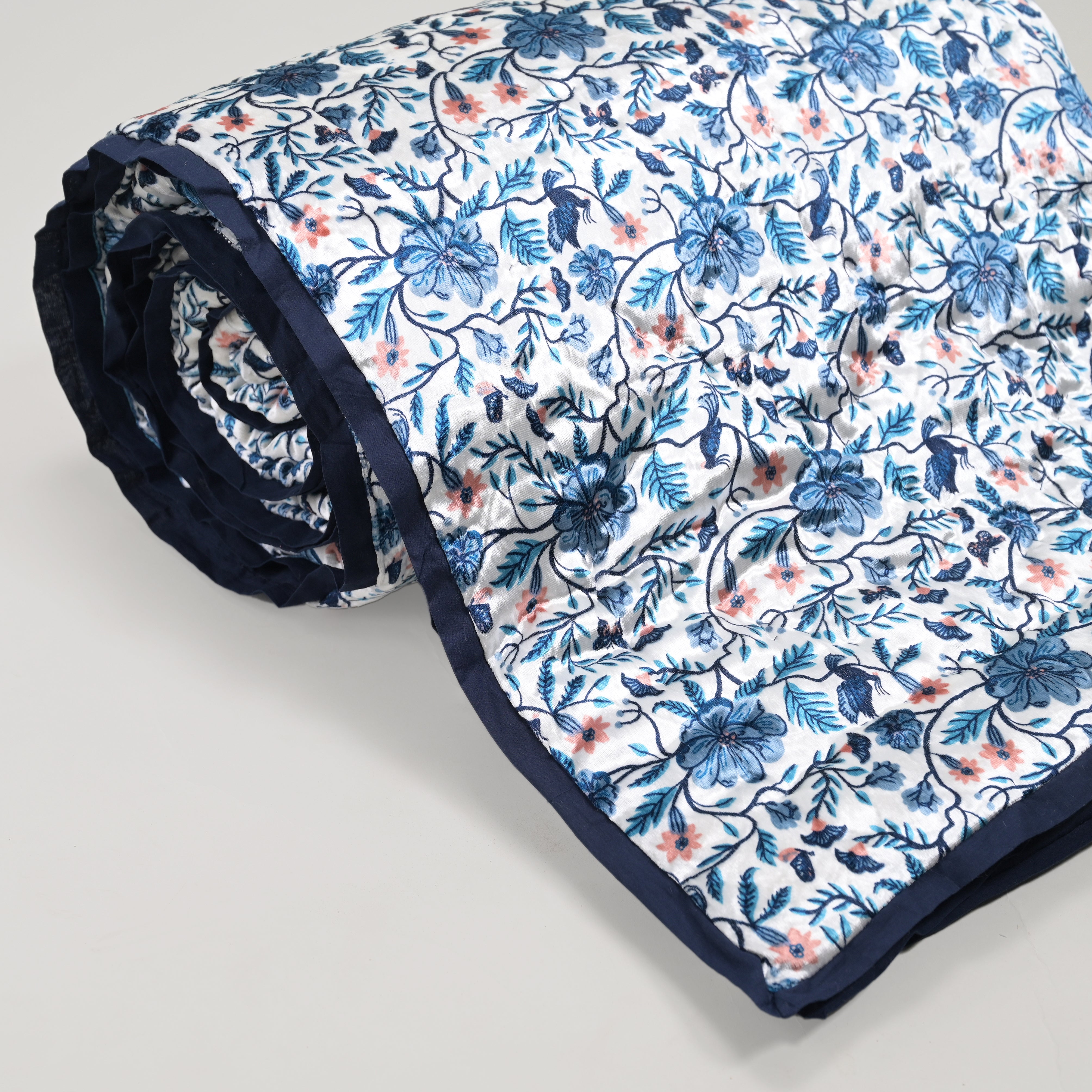 Winter Azure Velvet Bliss Quilt