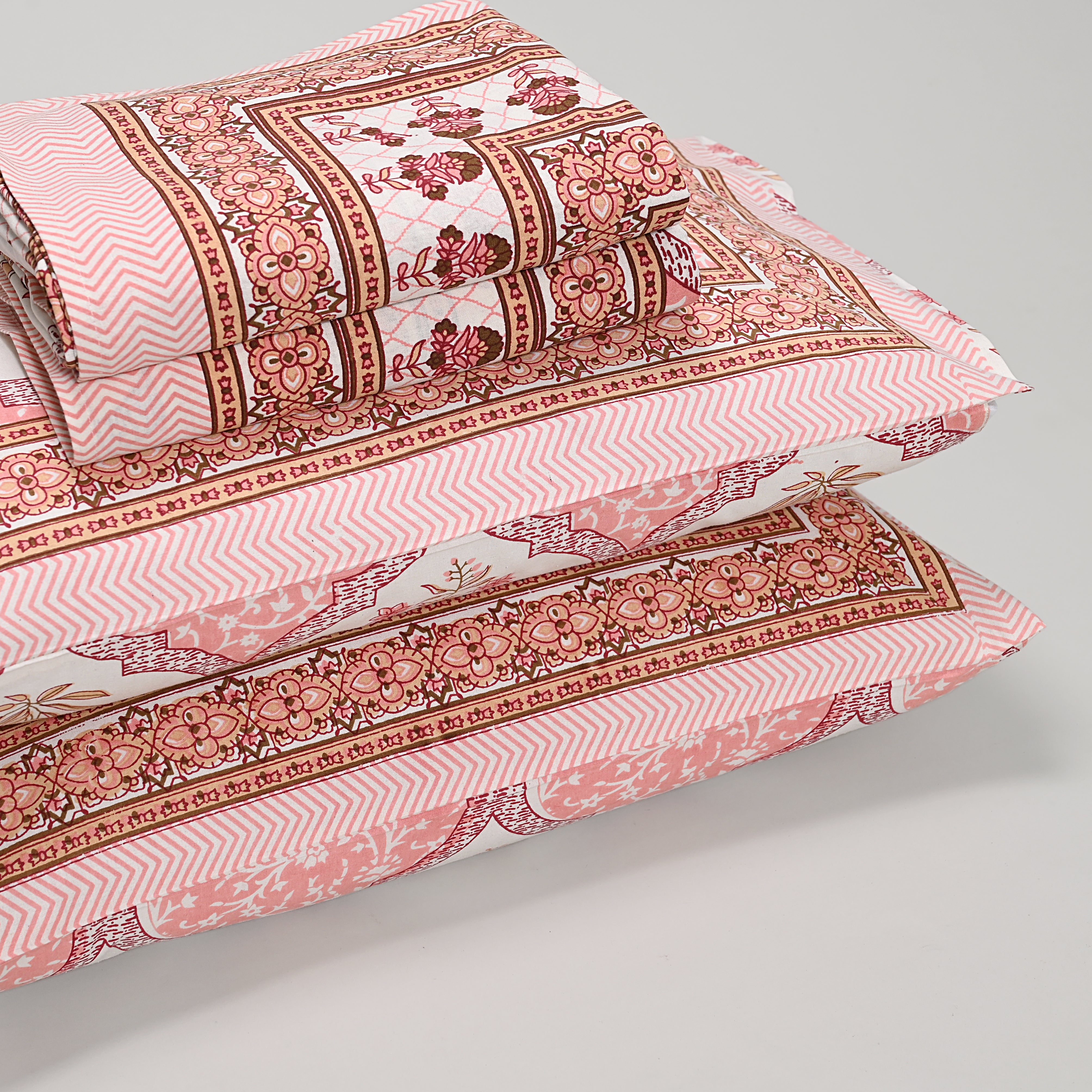 Bouquet Pink Bed Sheet