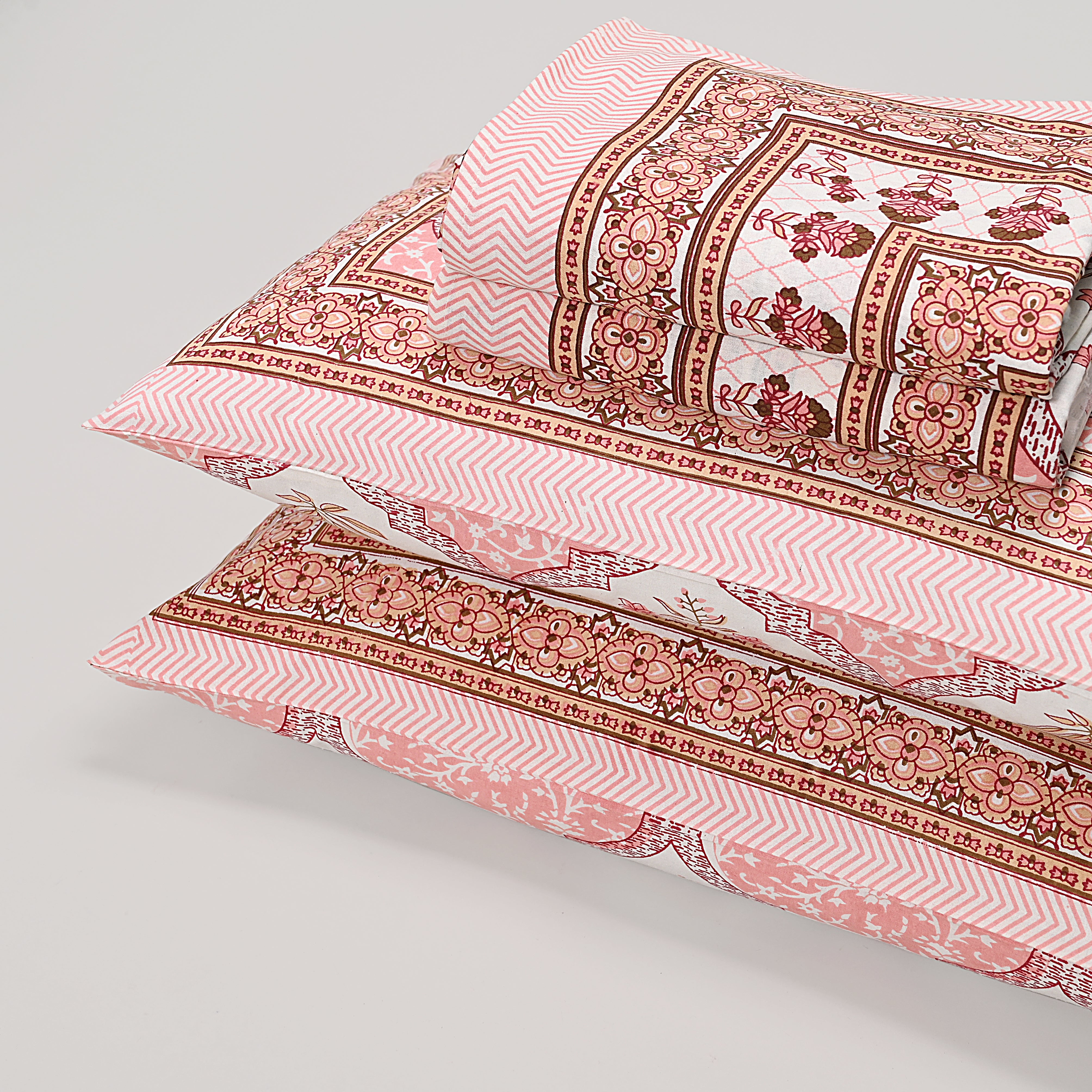 Bouquet Pink Bed Sheet