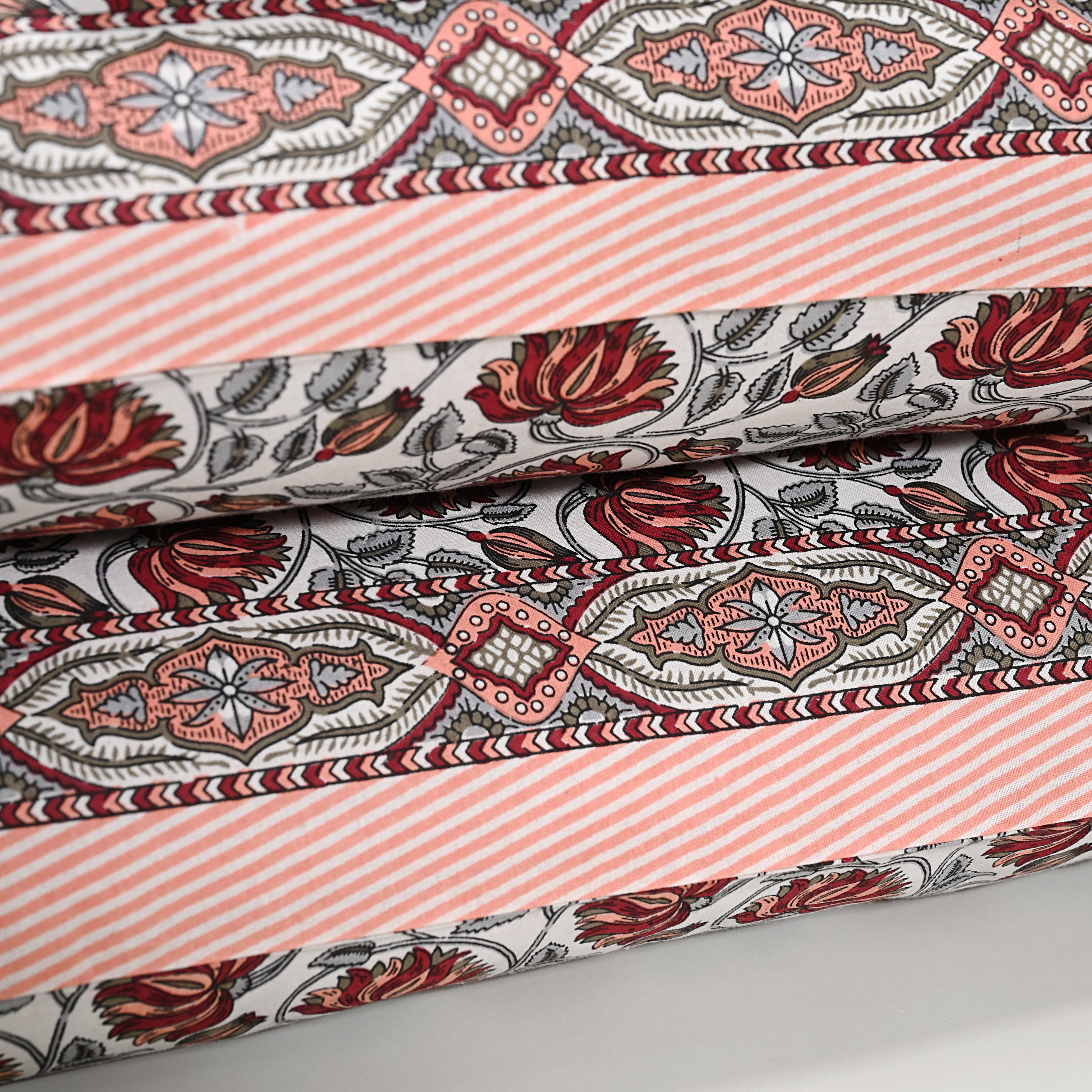 Lotus Red Bed Sheet