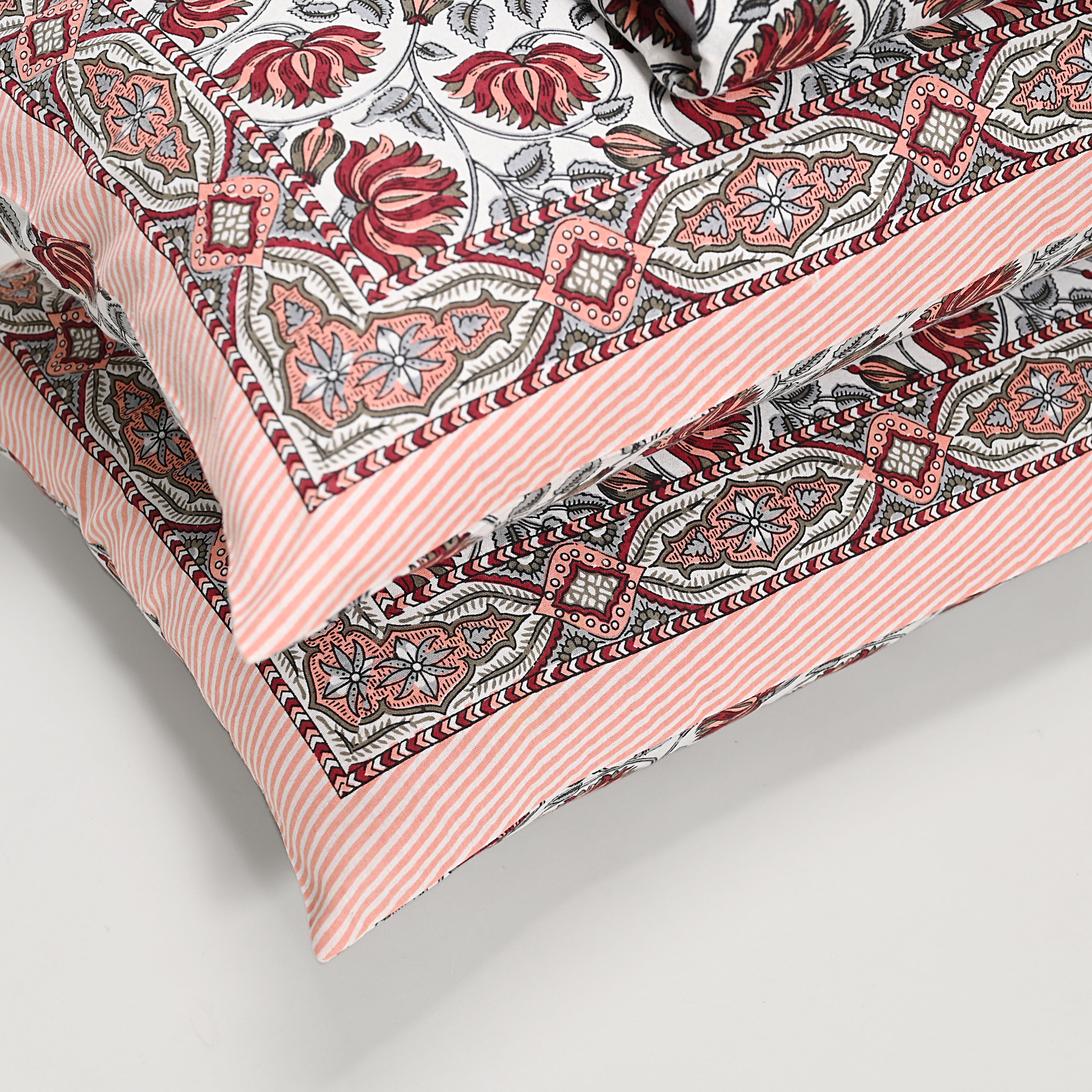 Lotus Red Bed Sheet