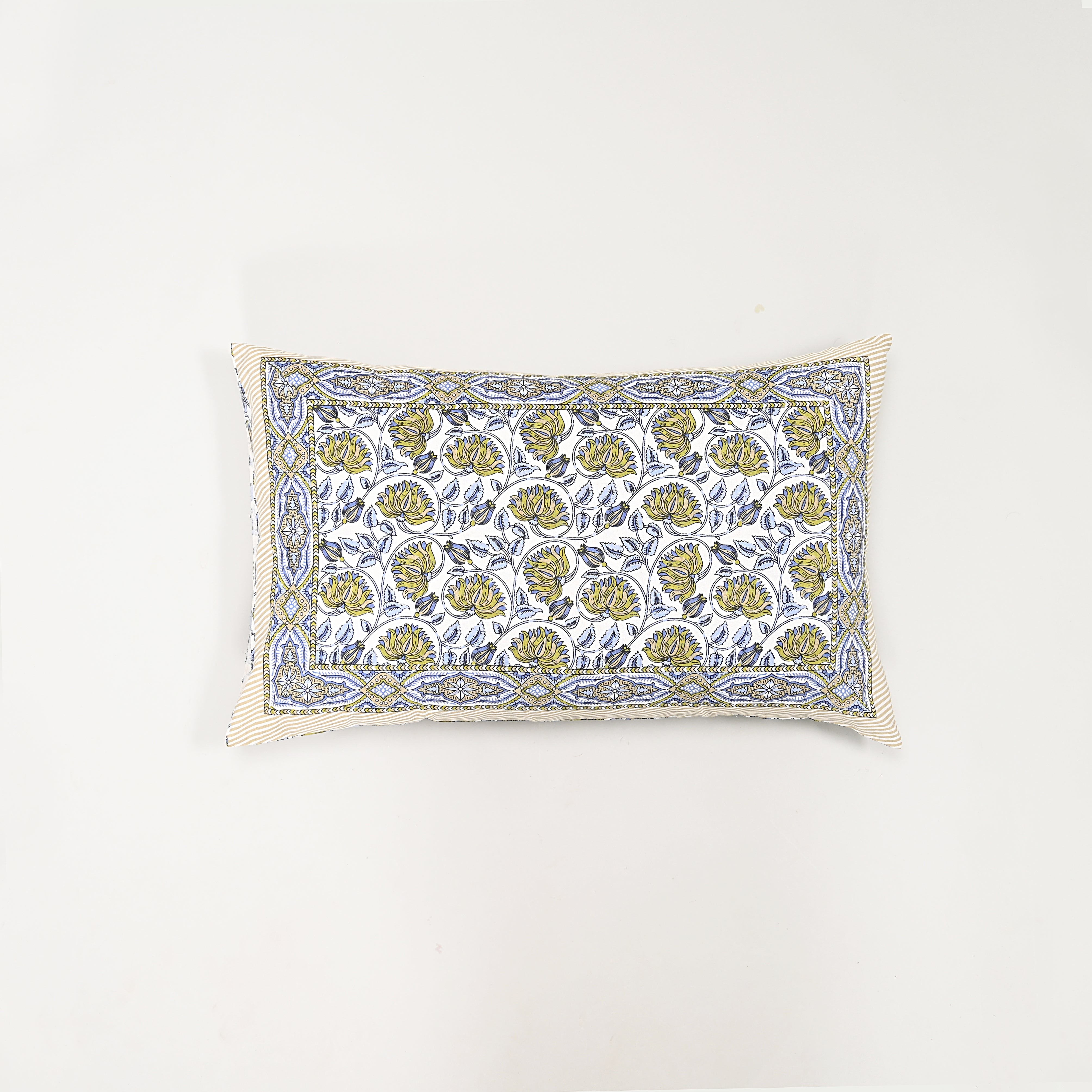 Lotus Blue Bed Sheet
