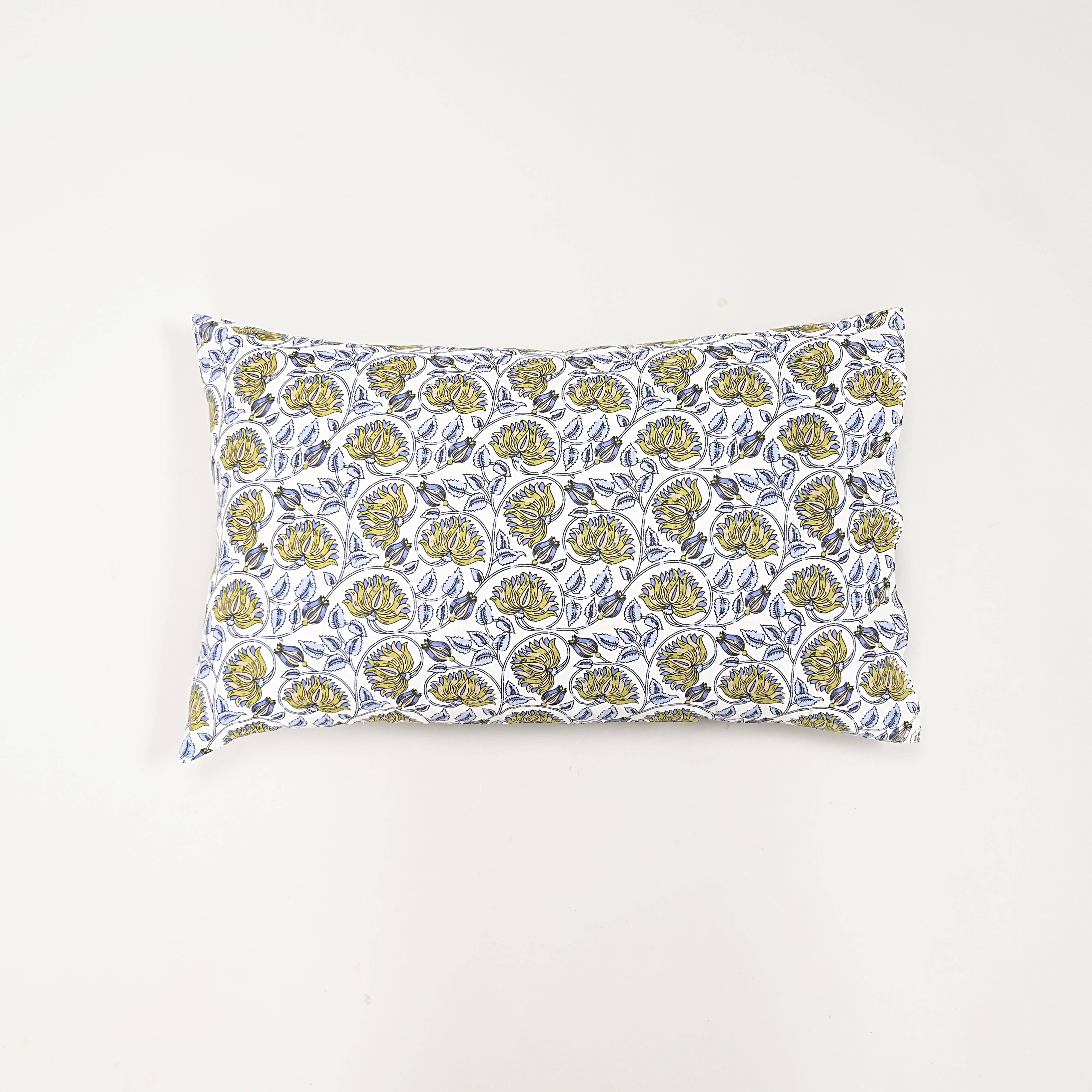 Lotus Blue Bed Sheet