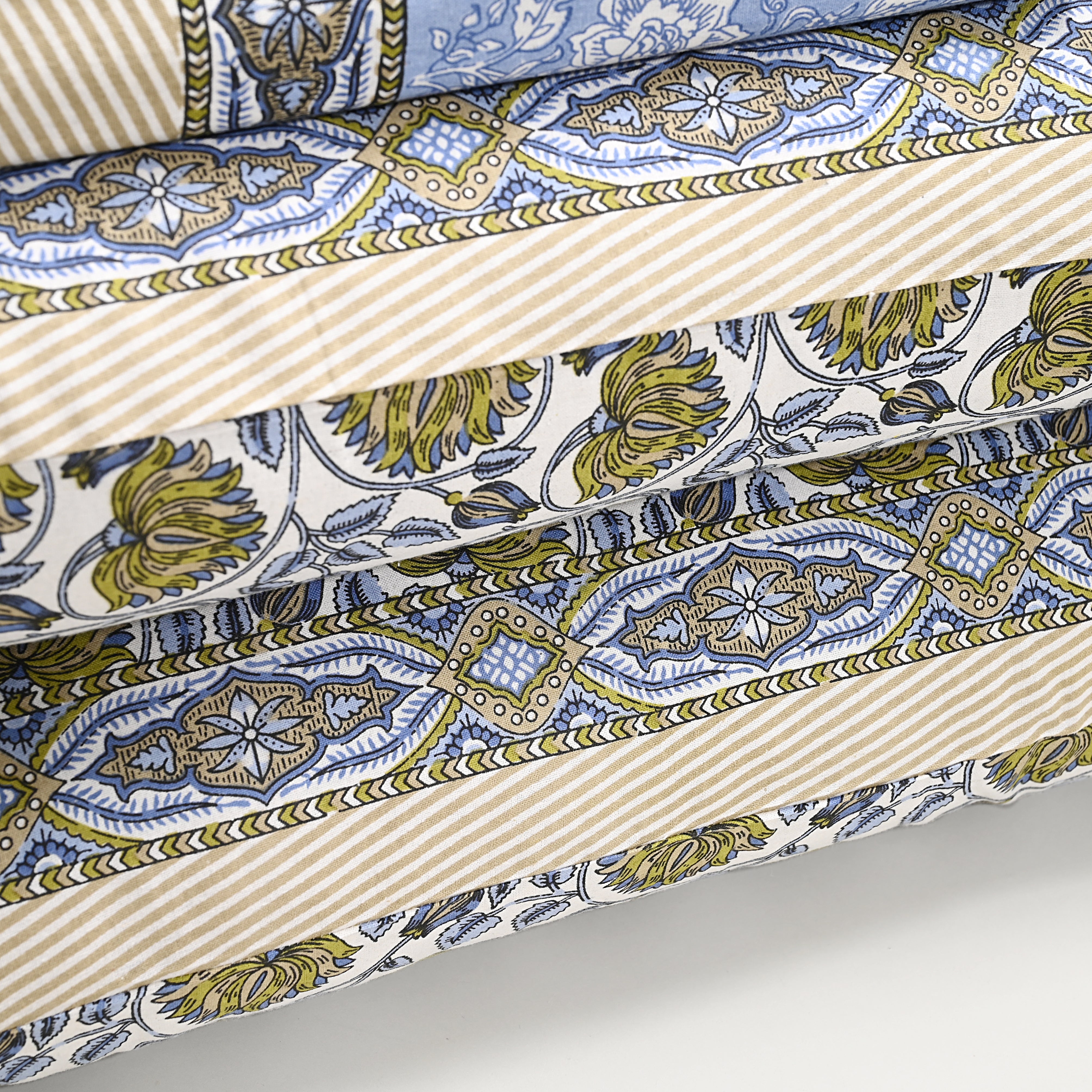 Lotus Blue Bed Sheet