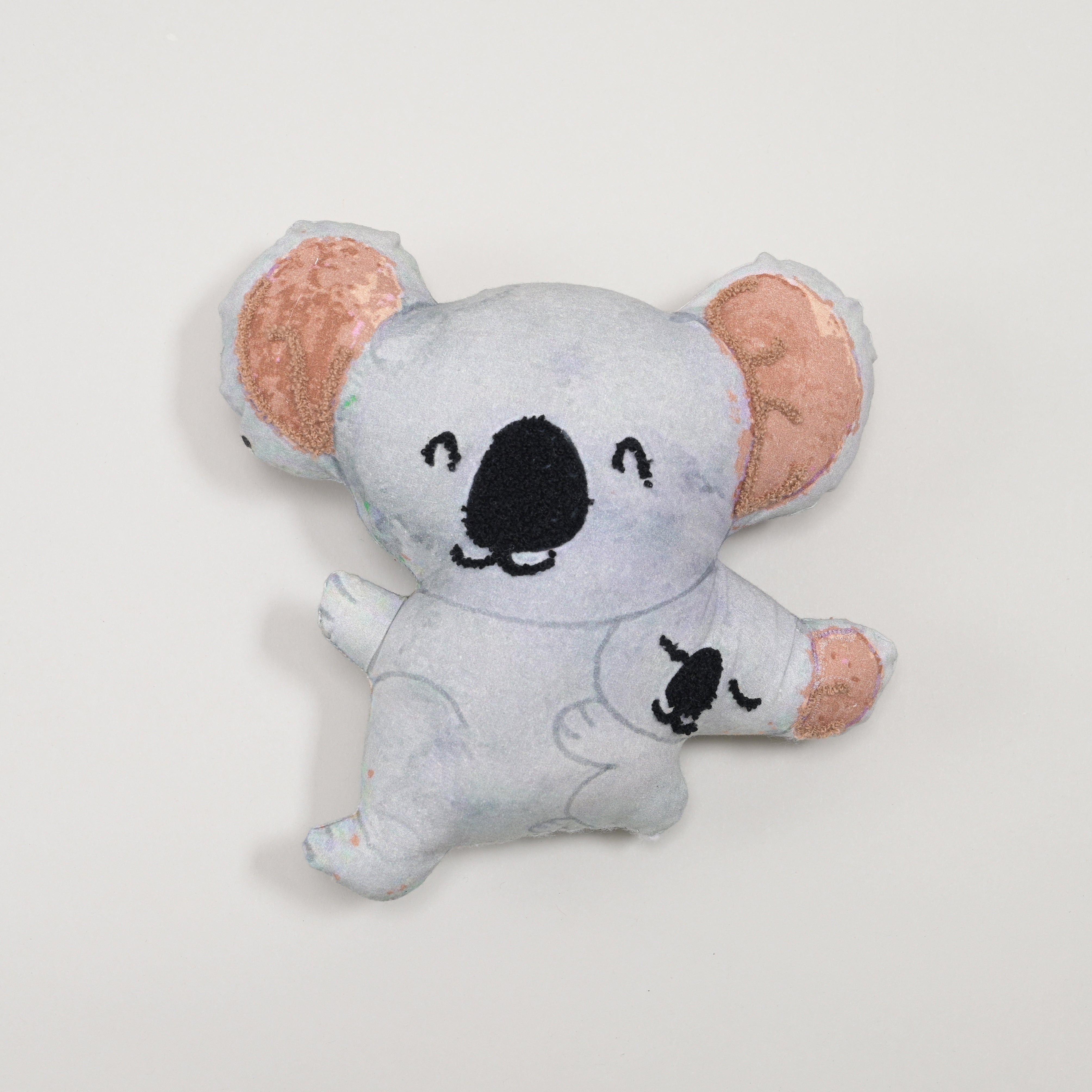Koala Embroidered Accent Pillow