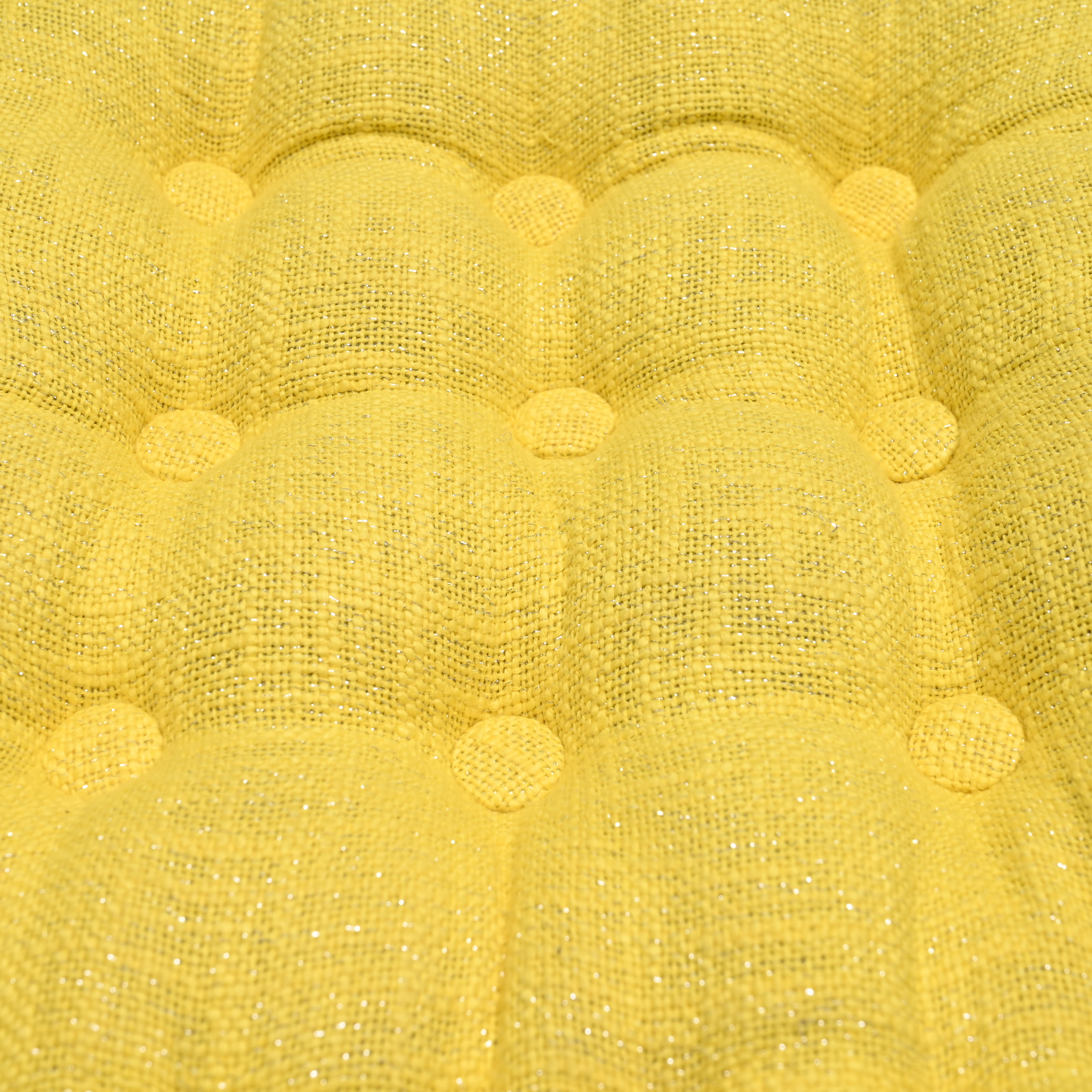 Nine Button Glitter Area Pouf