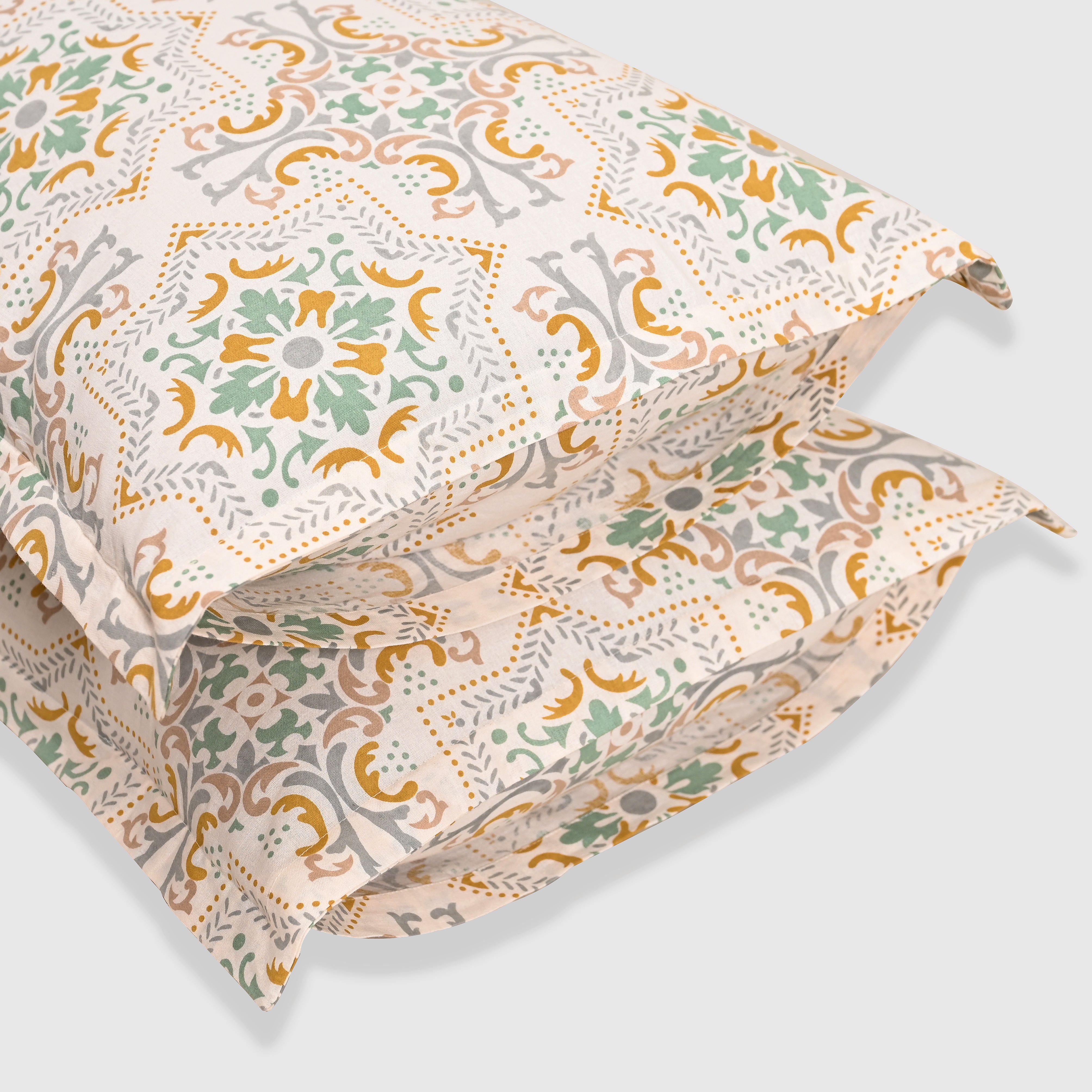 Fractalia King Size Cotton Bed Sheet Set