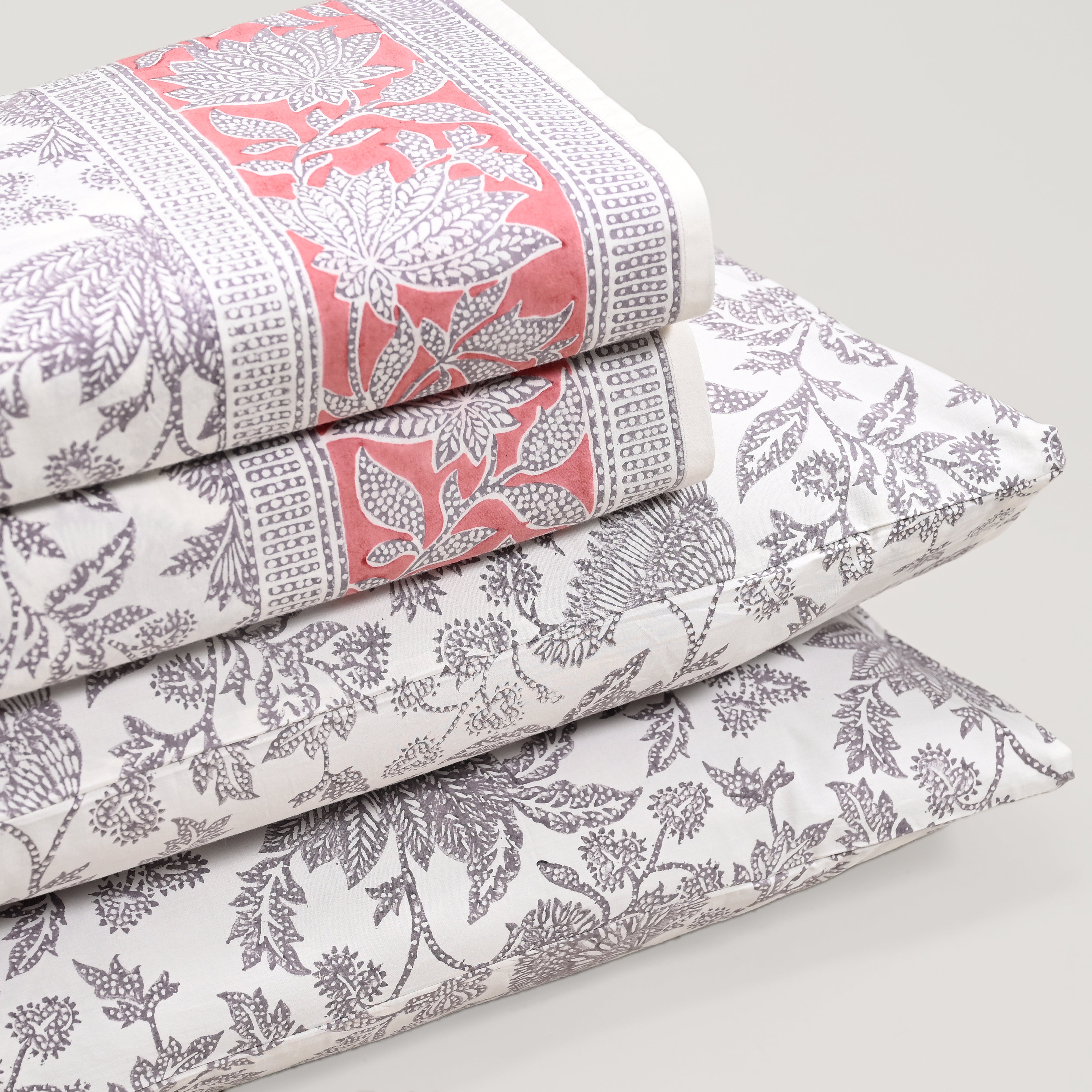 Ajrak Block Printed Bed Sheet set