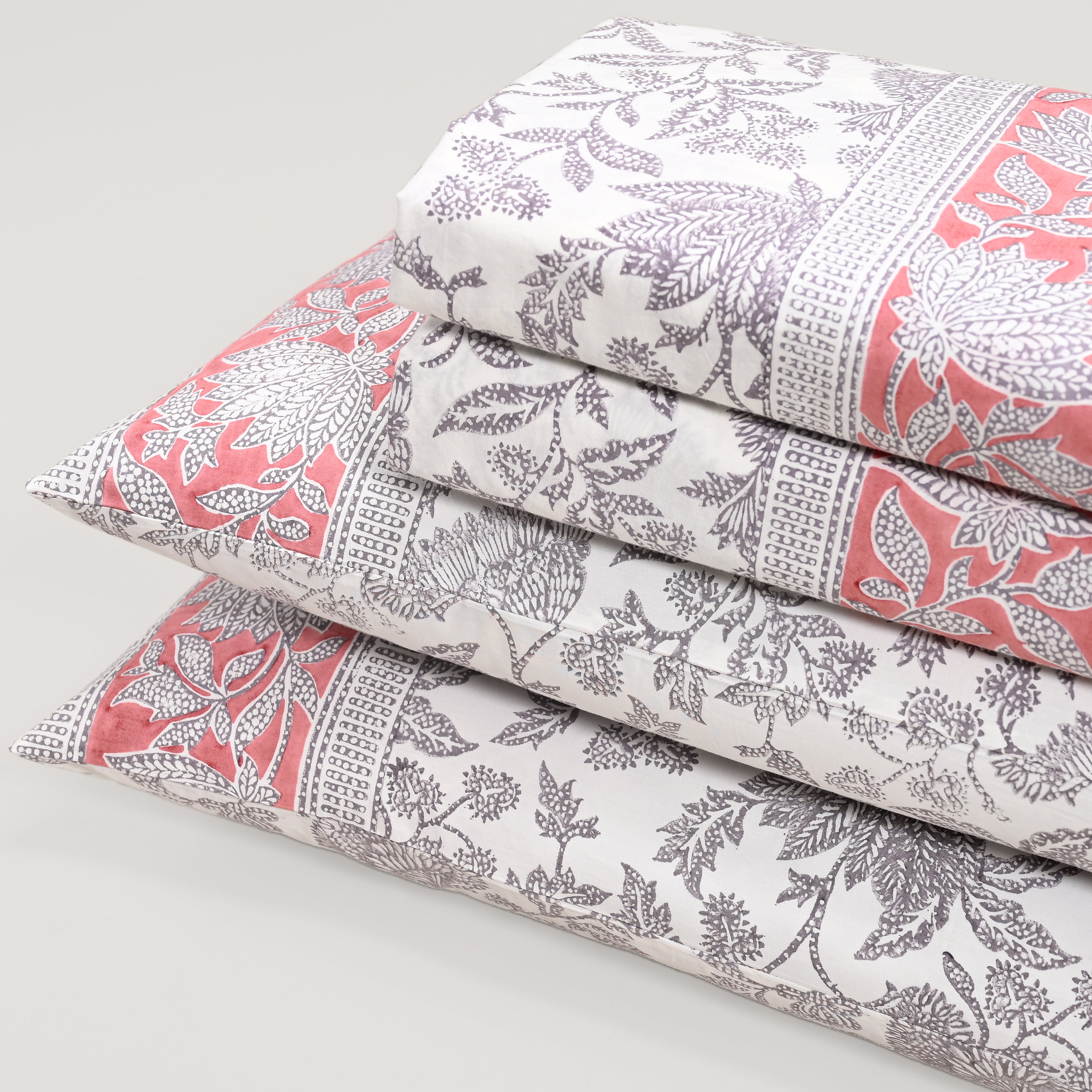 Ajrak Block Printed Bed Sheet set