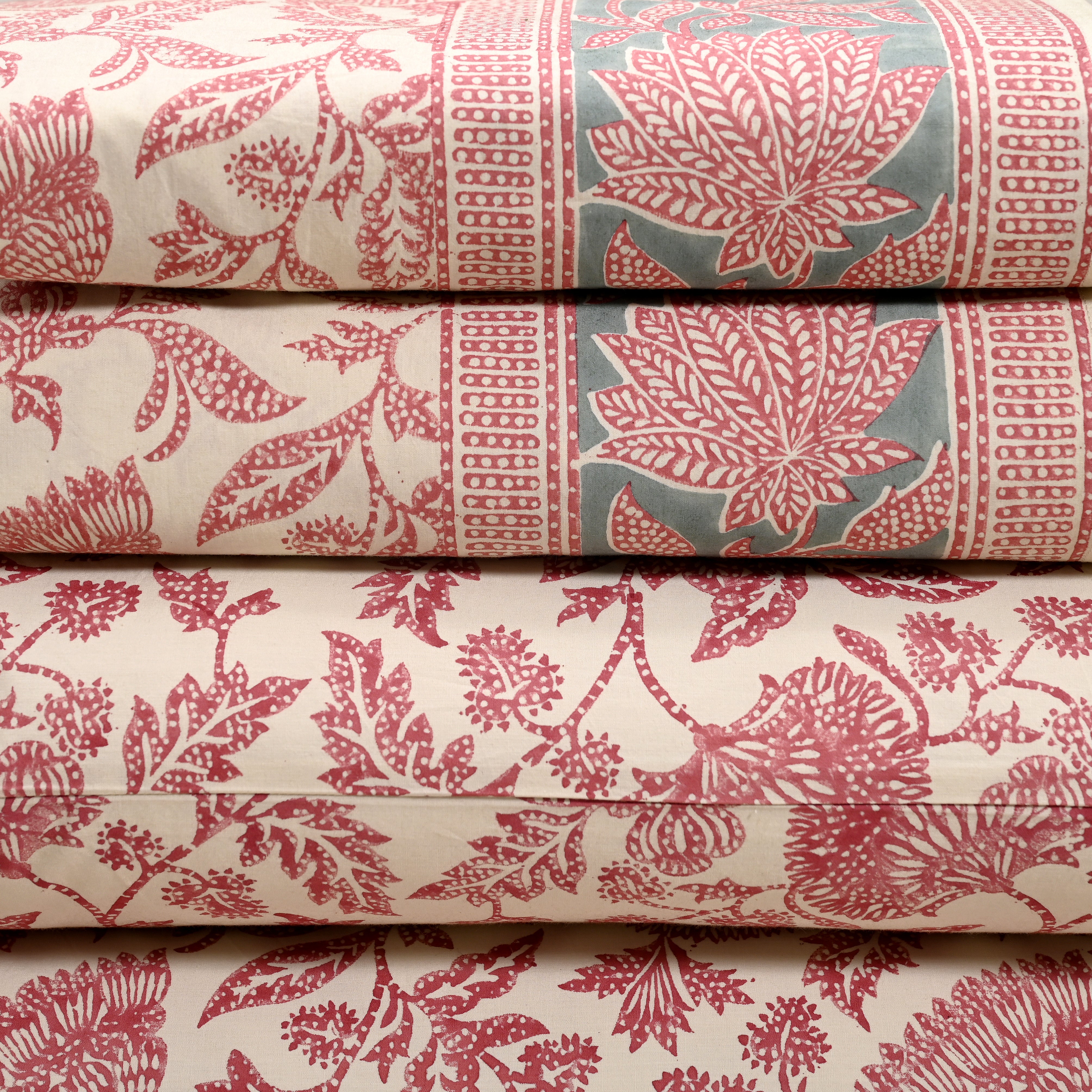 Ajrak Block Printed Bed Sheet set