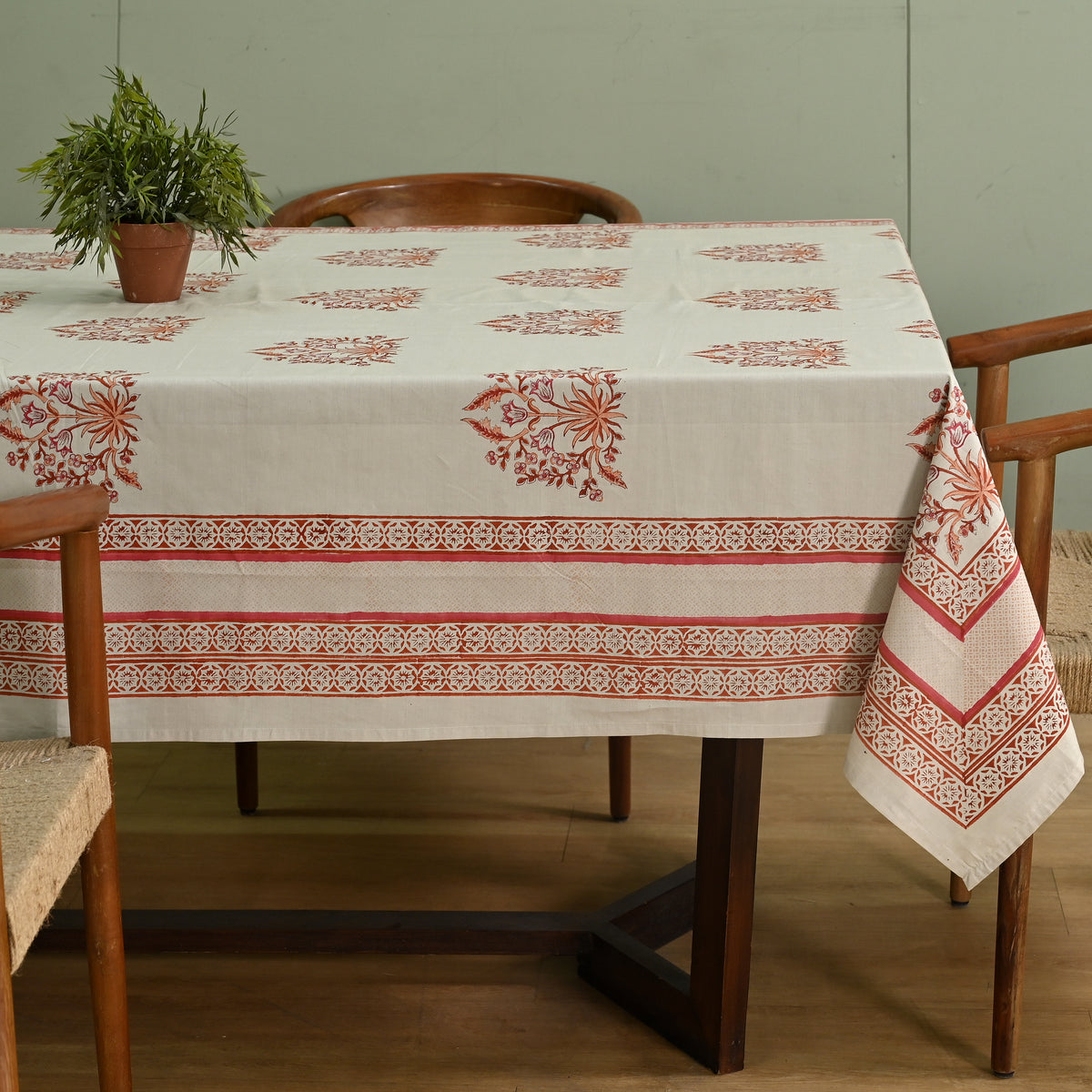 Linen Buta Cotton Table Cloth