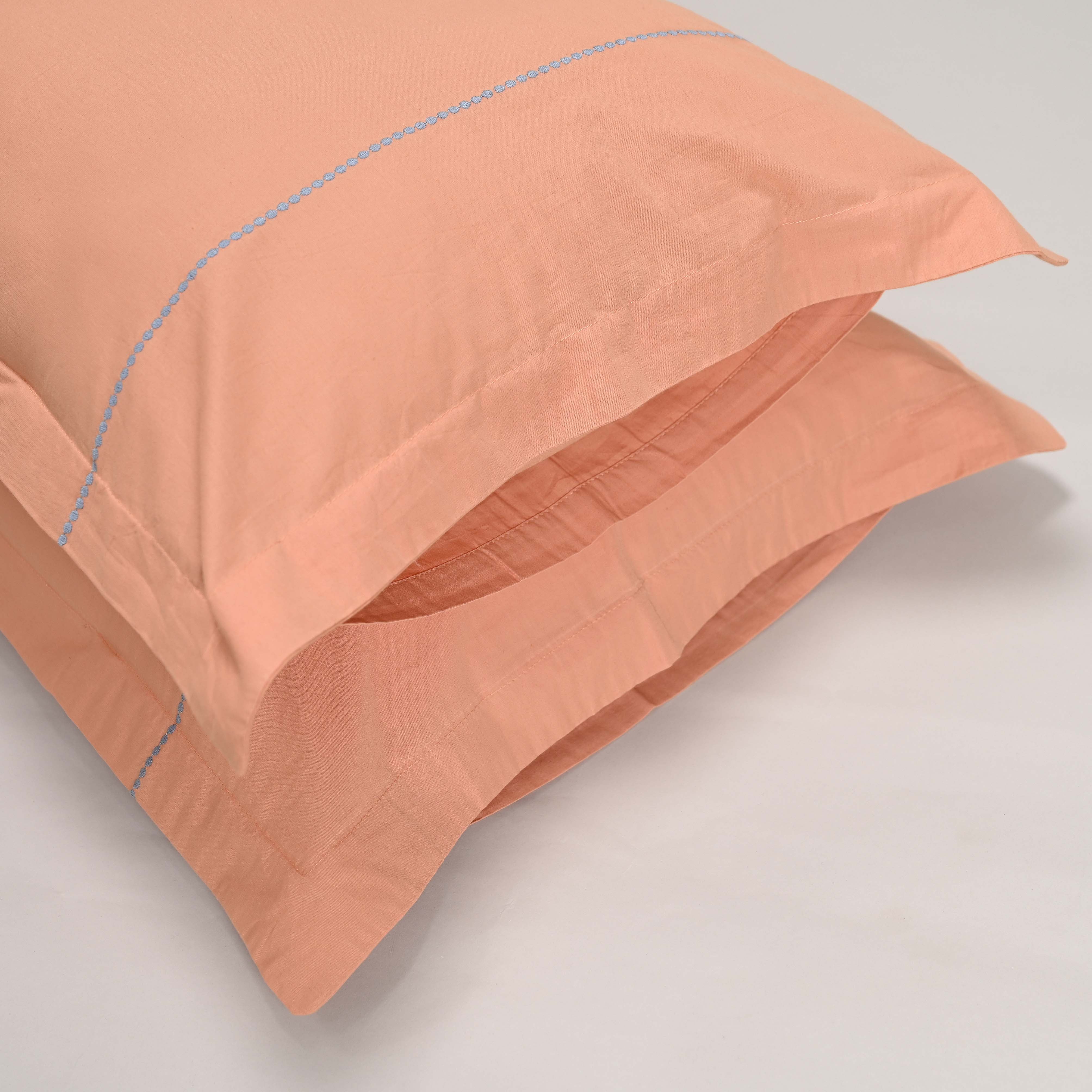 Regal Embroidered 300 TC Luxury Cotton Sheets - Premium Embroidered Bedding Set for Comfort & Style