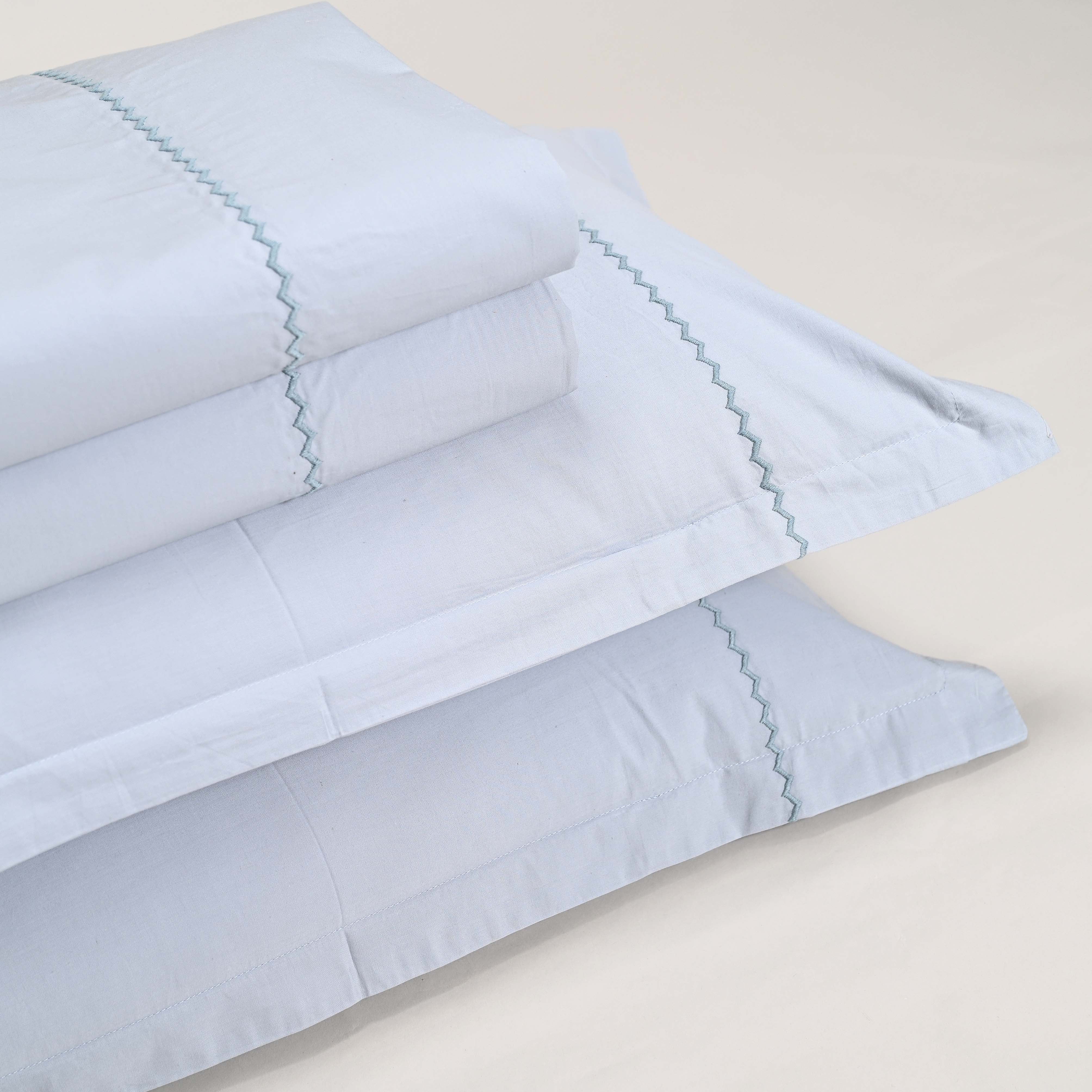 Regal Embroidered 300 TC Luxury Cotton Sheets - Premium Embroidered Bedding Set for Comfort & Style