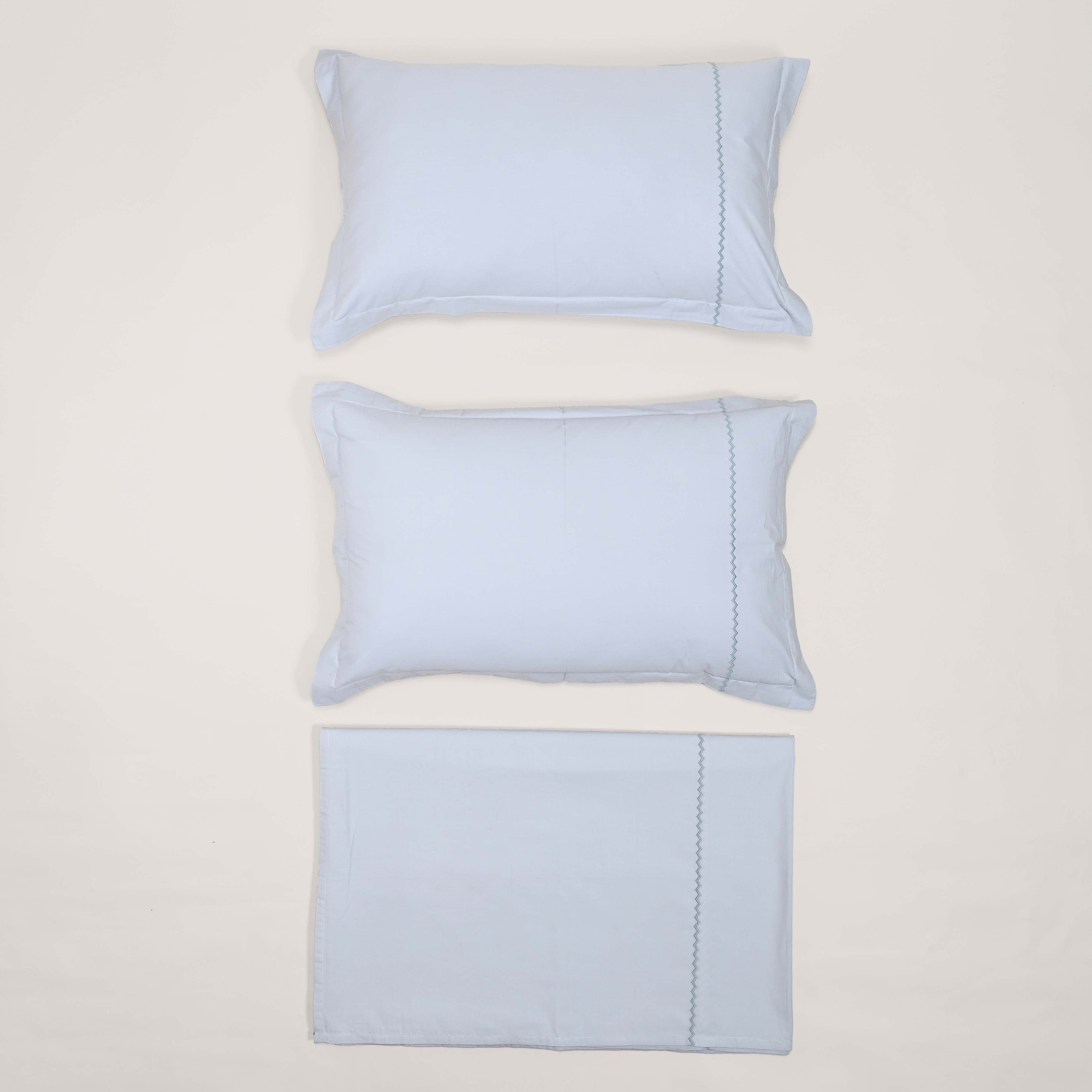 Regal Embroidered 300 TC Luxury Cotton Sheets - Premium Embroidered Bedding Set for Comfort & Style