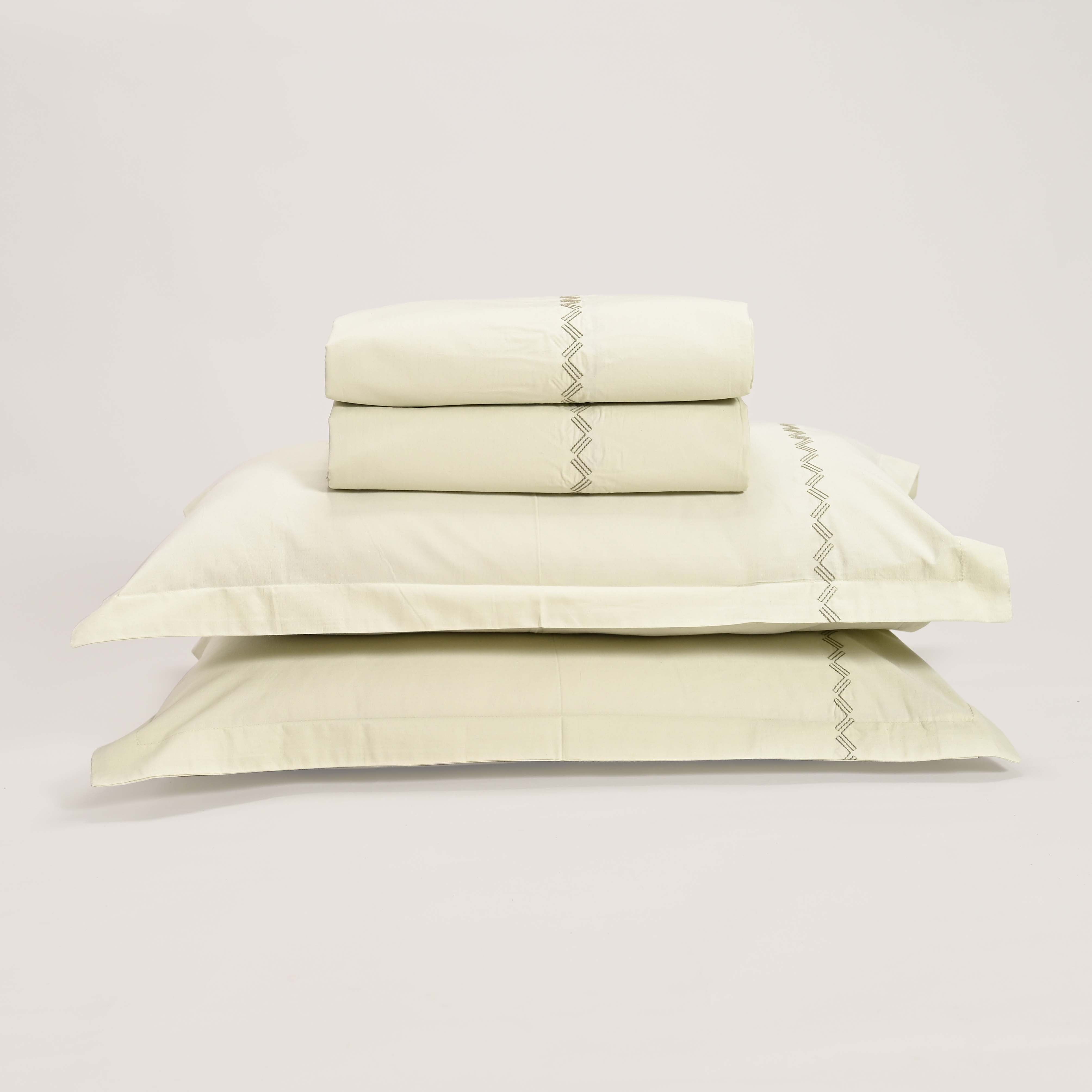 Regal Embroidered 300 TC Luxury Cotton Sheets - Premium Embroidered Bedding Set for Comfort & Style