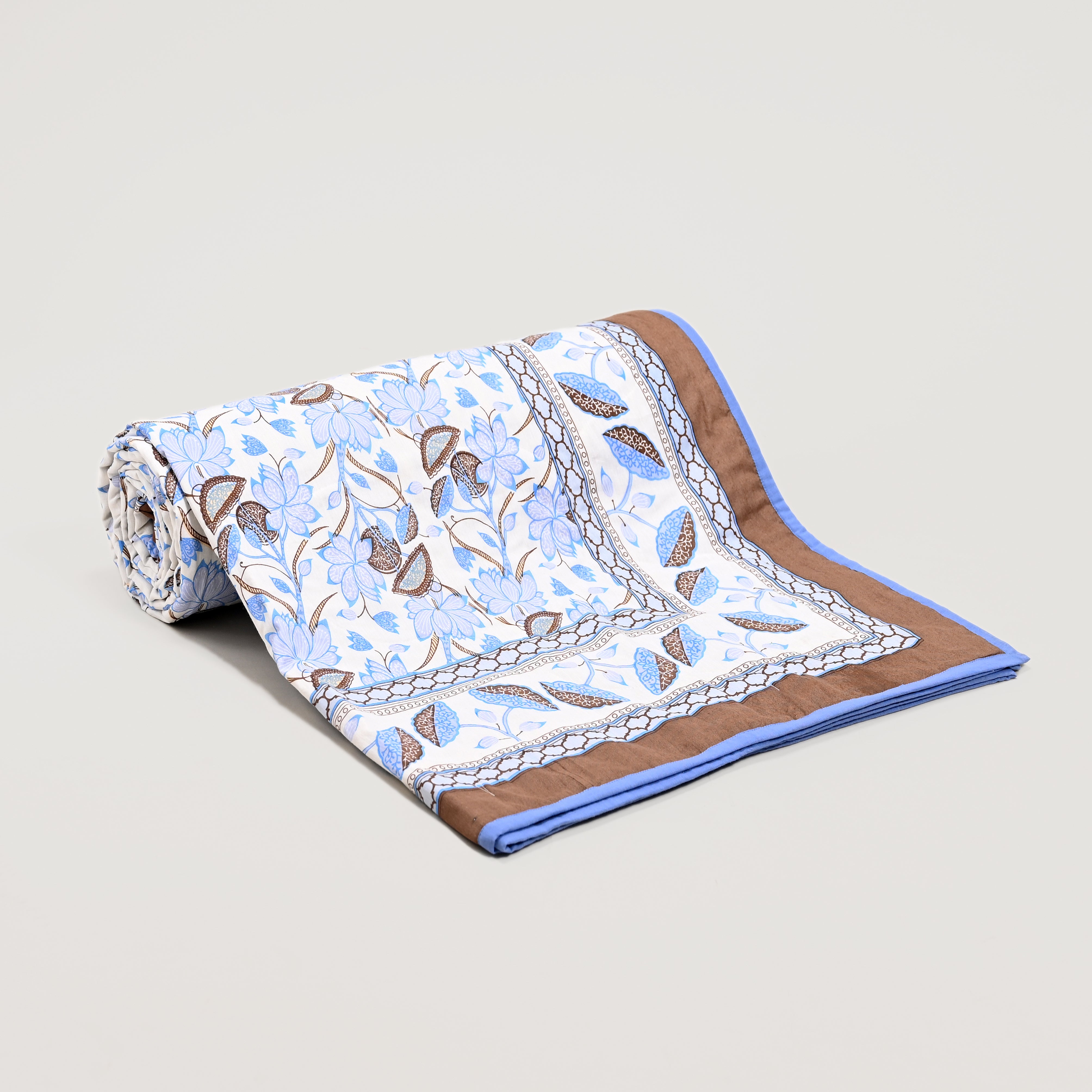 Lotus Garden Printed Lightweight Dohar