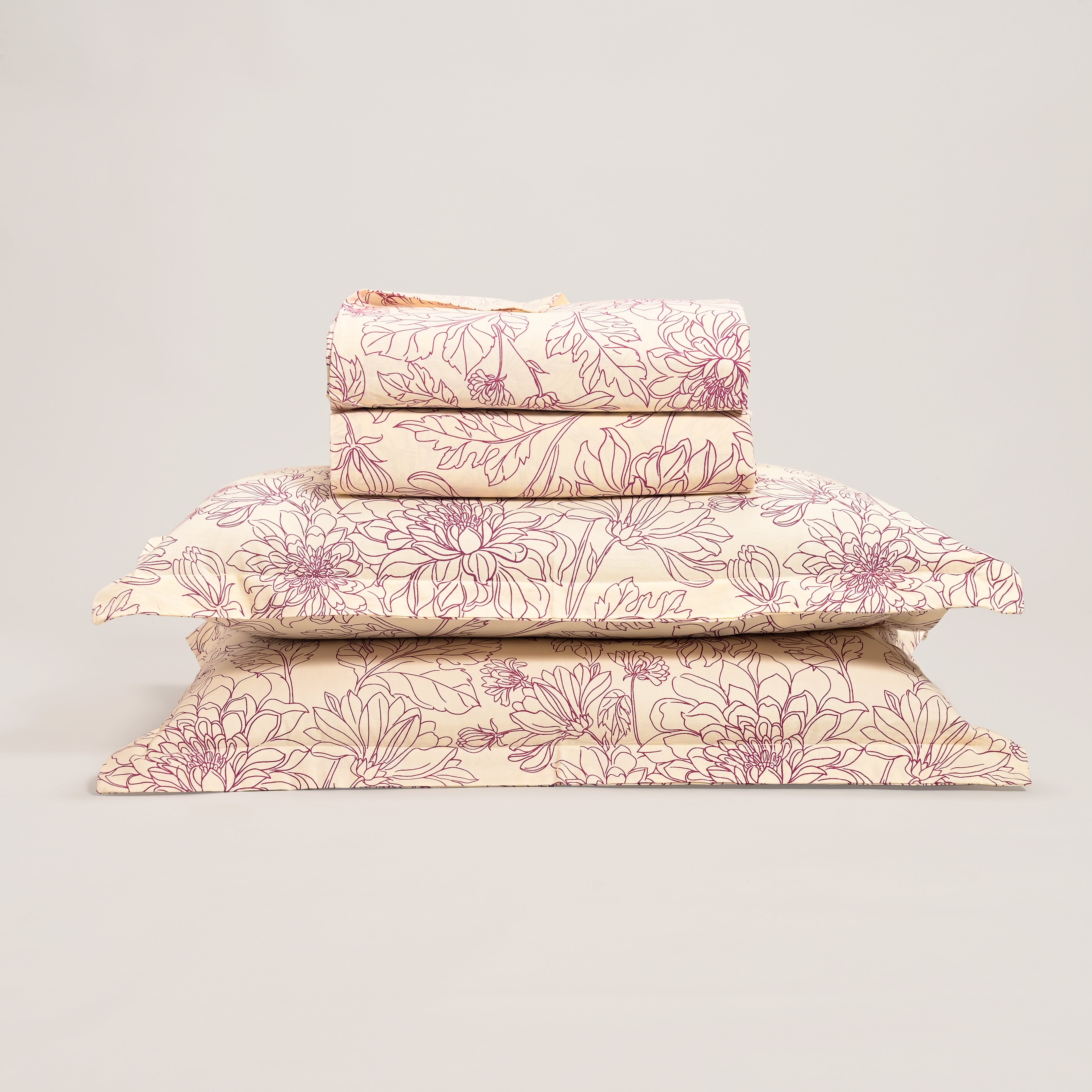 Regal Delia Dreams 300 TC Luxury Cotton Sheets – Premium Printed Bedding Set