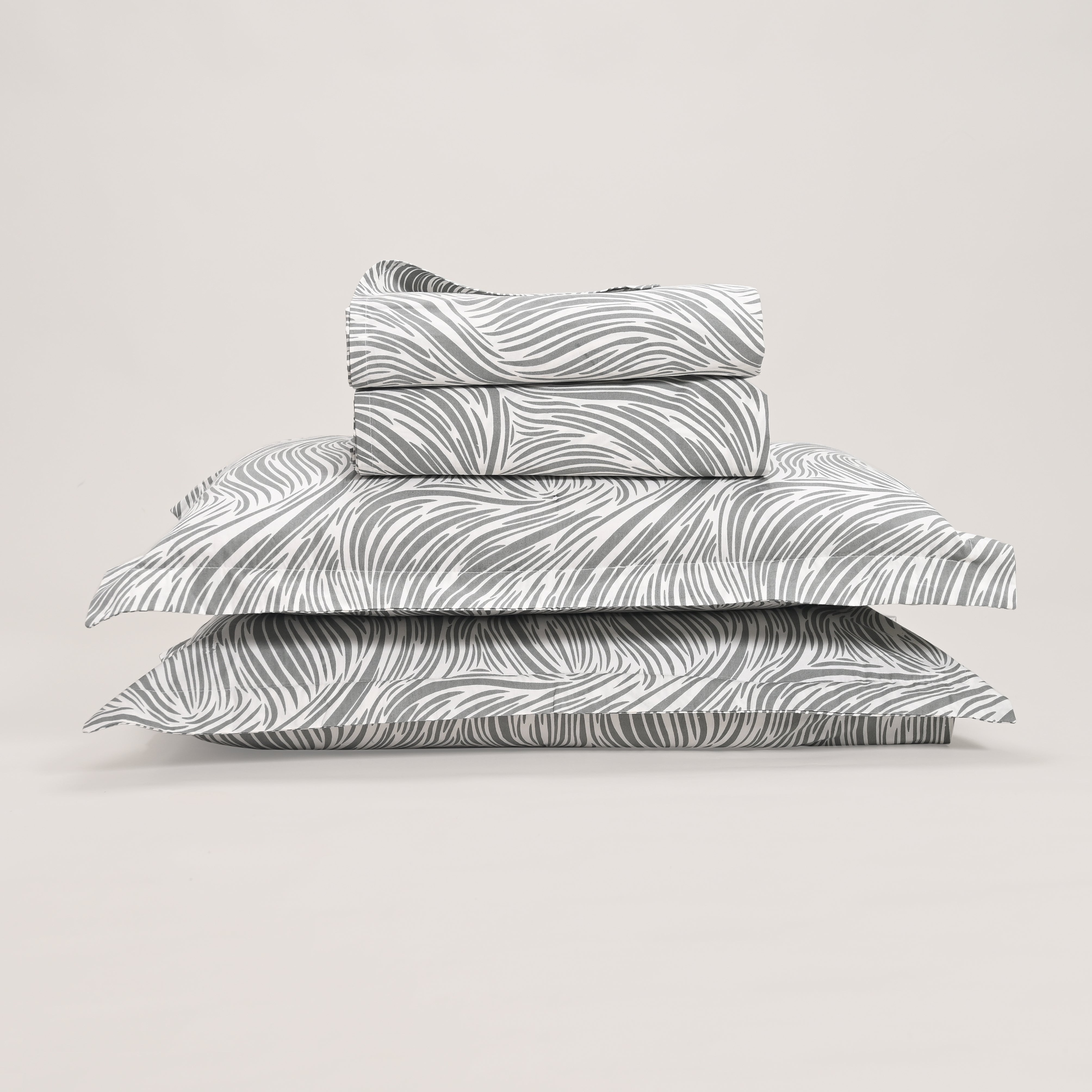 Regal Tidal Harmony 300 TC Luxury Cotton Sheets – Premium Printed Bedding Set
