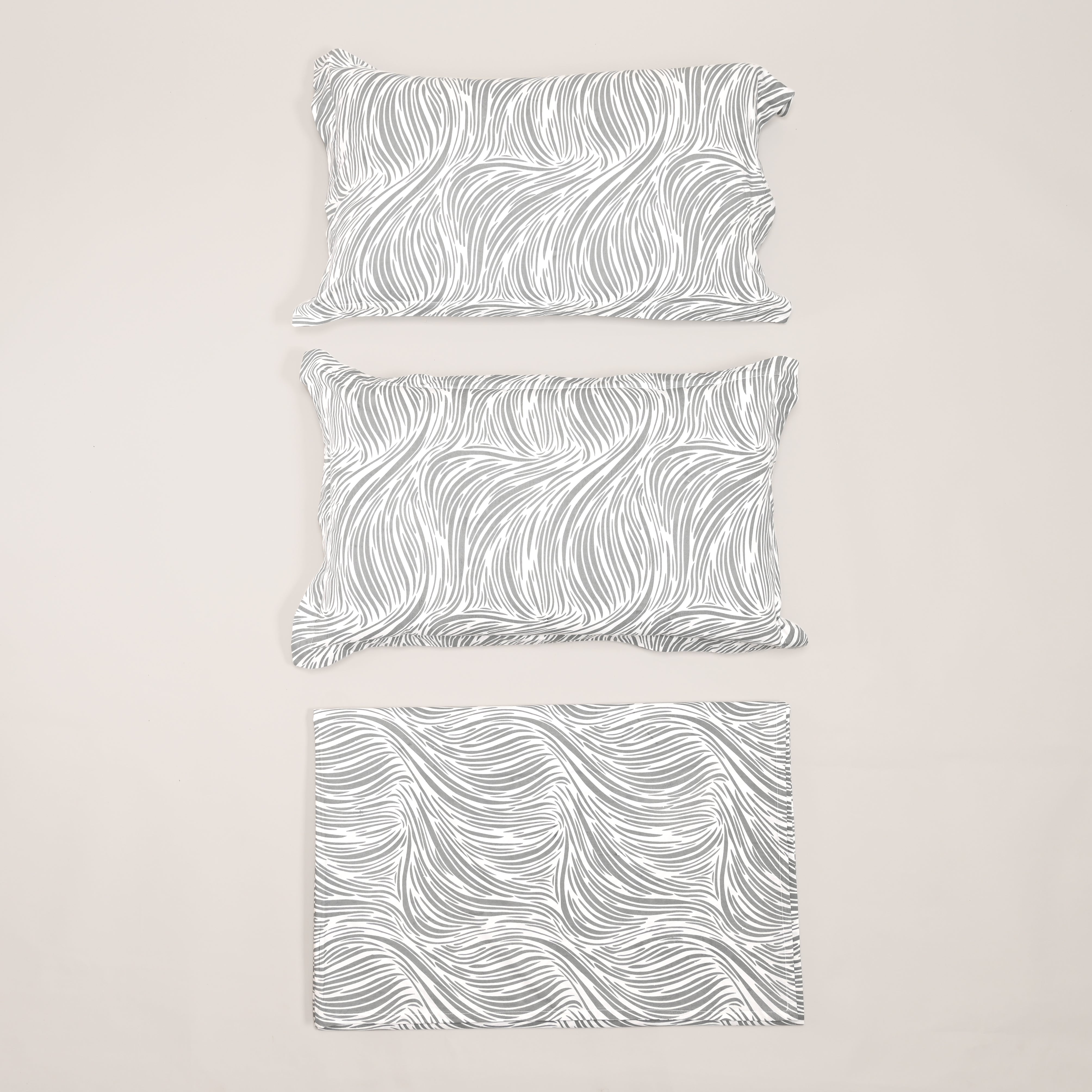 Regal Tidal Harmony 300 TC Luxury Cotton Sheets – Premium Printed Bedding Set