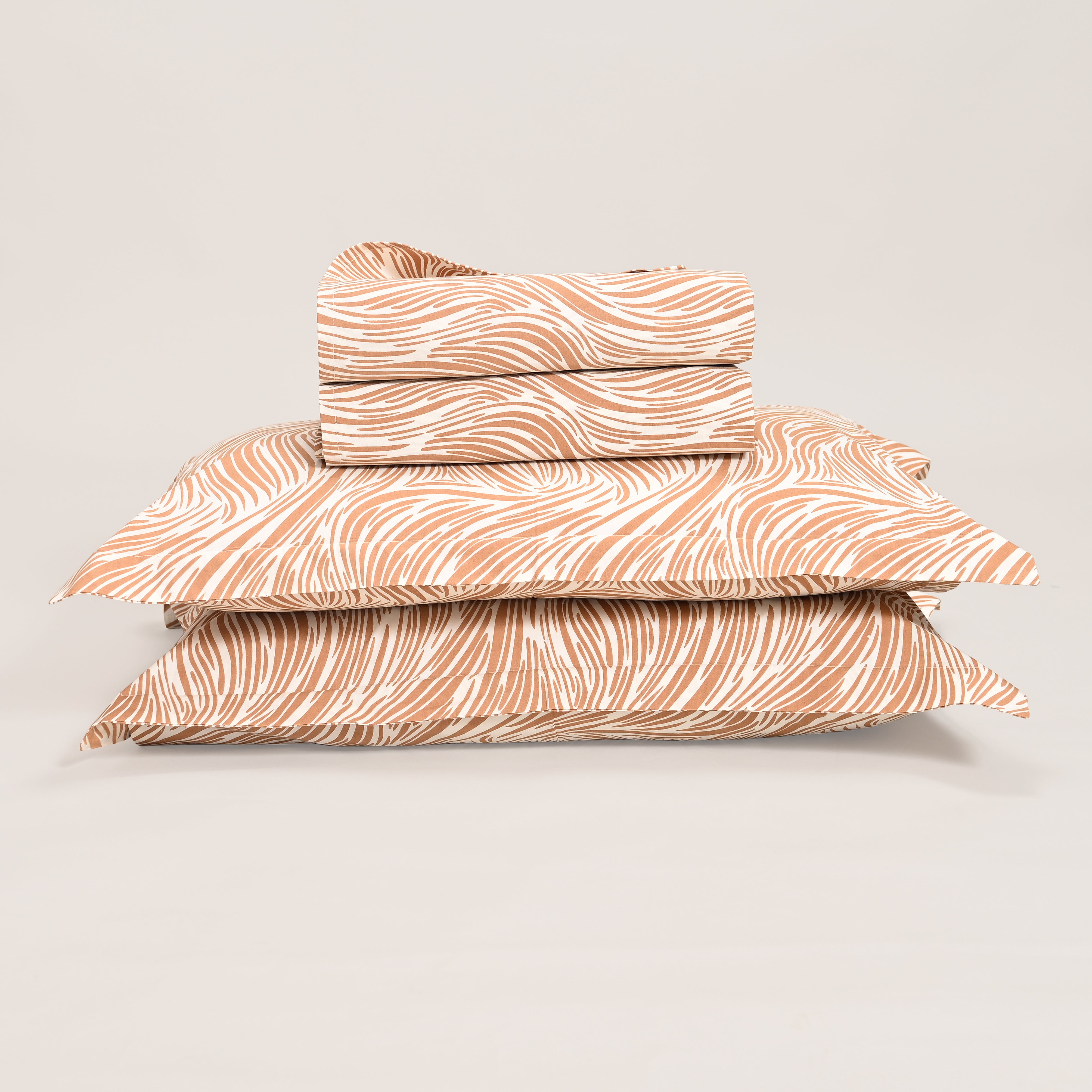 Regal Tidal Harmony 300 TC Luxury Cotton Sheets – Premium Printed Bedding Set