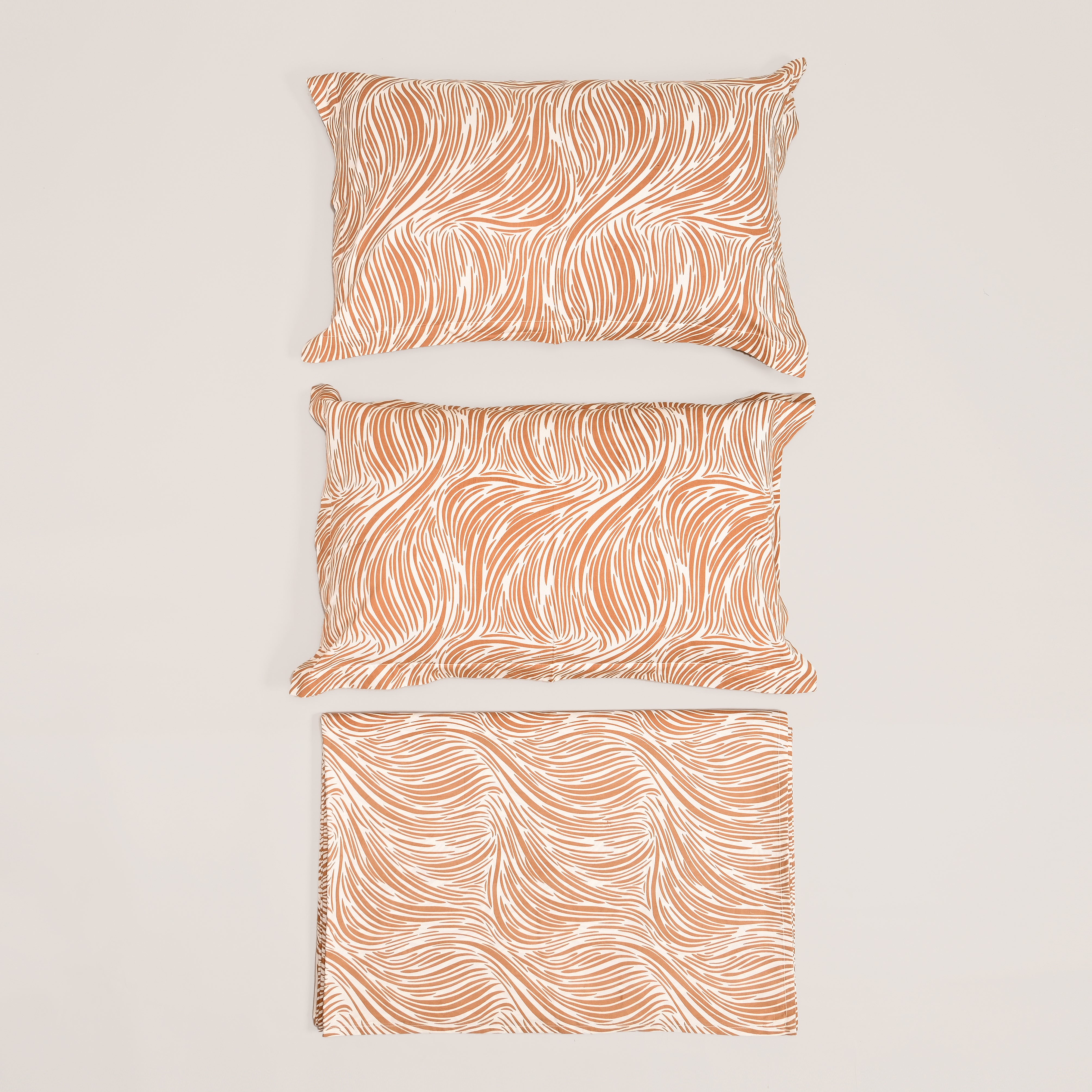 Regal Tidal Harmony 300 TC Luxury Cotton Sheets – Premium Printed Bedding Set