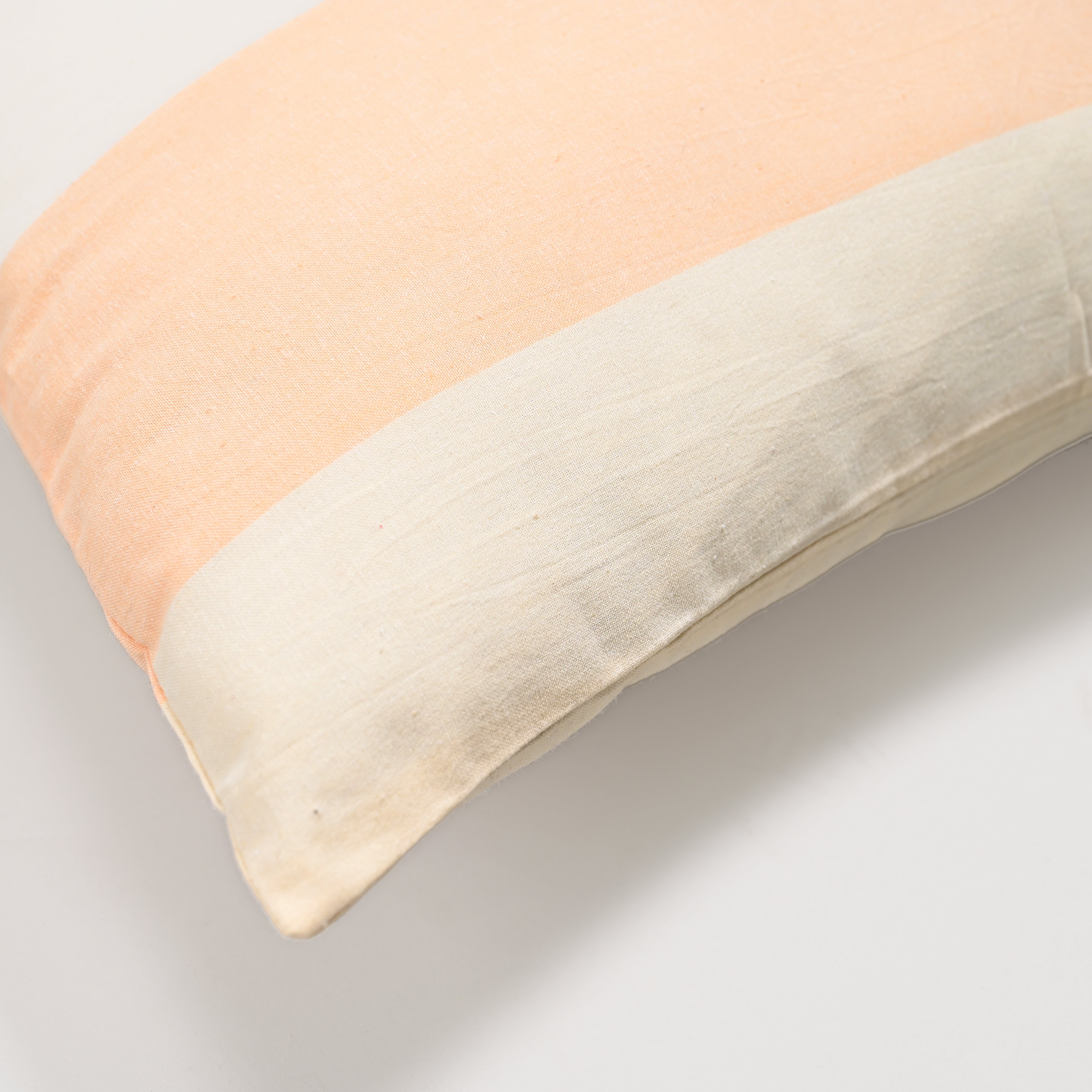 Bold Stripe Apricot Pillowcase, Set of 2