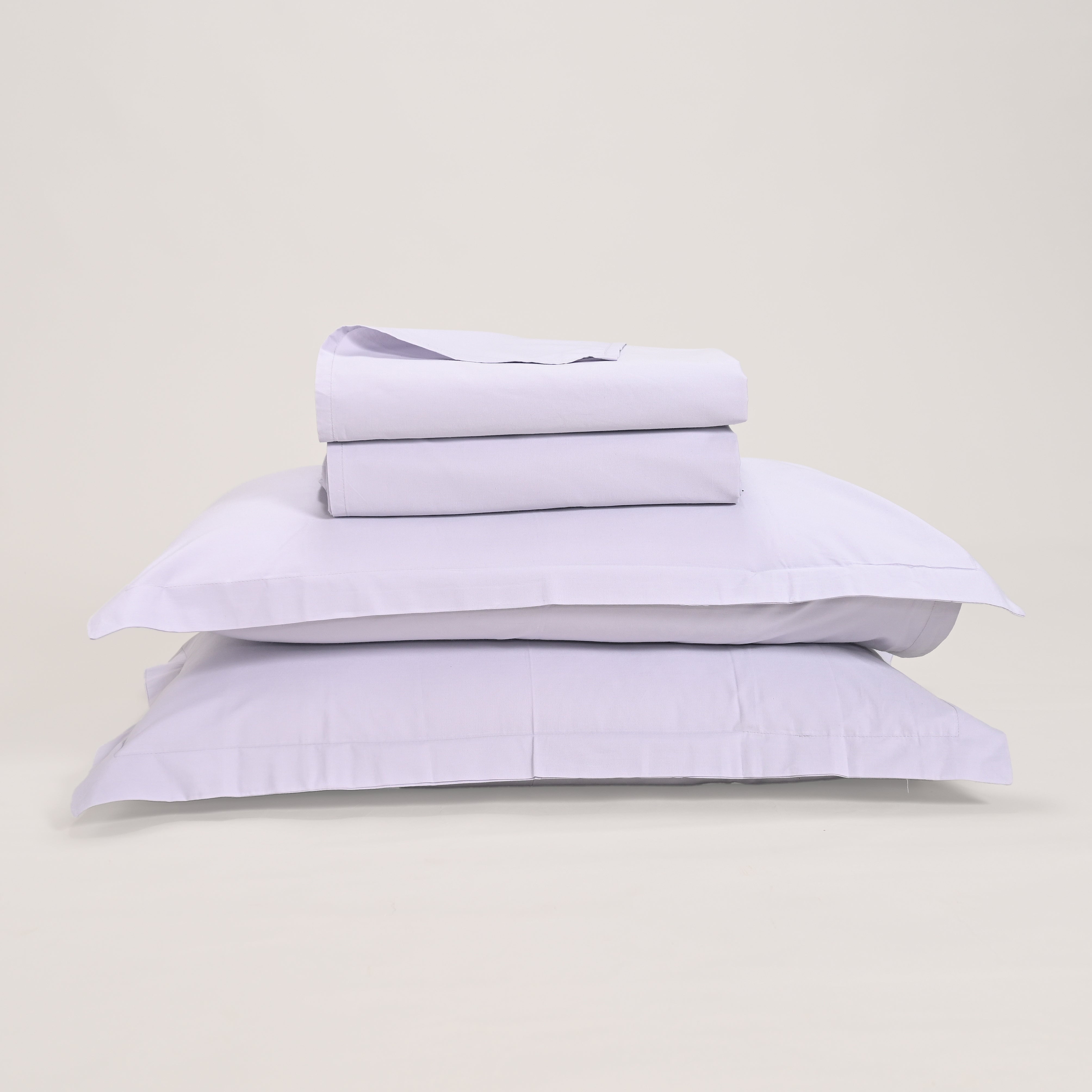 Regal Luxury Solid 300 TC Cotton Sheets - Soft, Breathable, and Durable Bedding Set