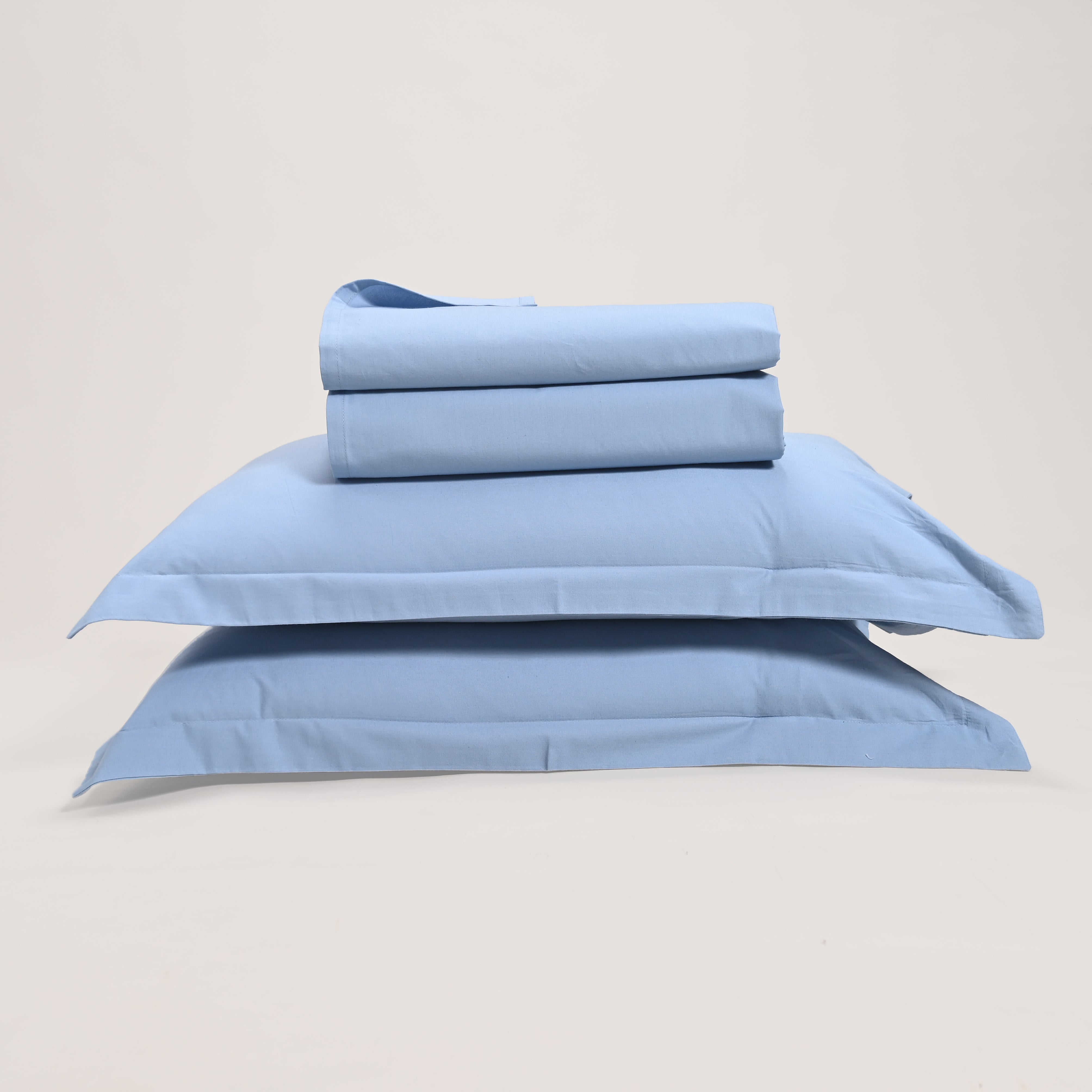 Regal Luxury Solid 300 TC Cotton Sheets - Soft, Breathable, and Durable Bedding Set