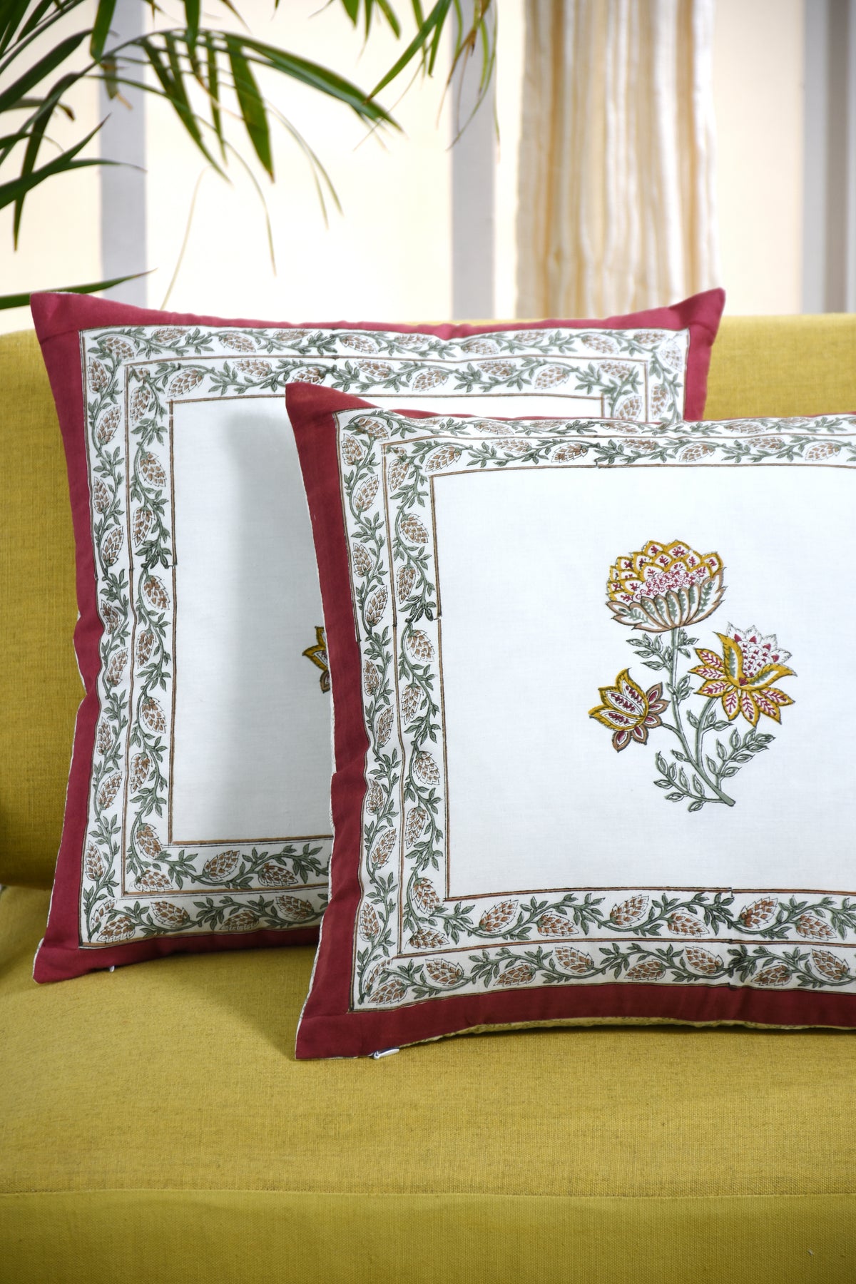 Victoria Buta Cushion Cover, Pack of 2