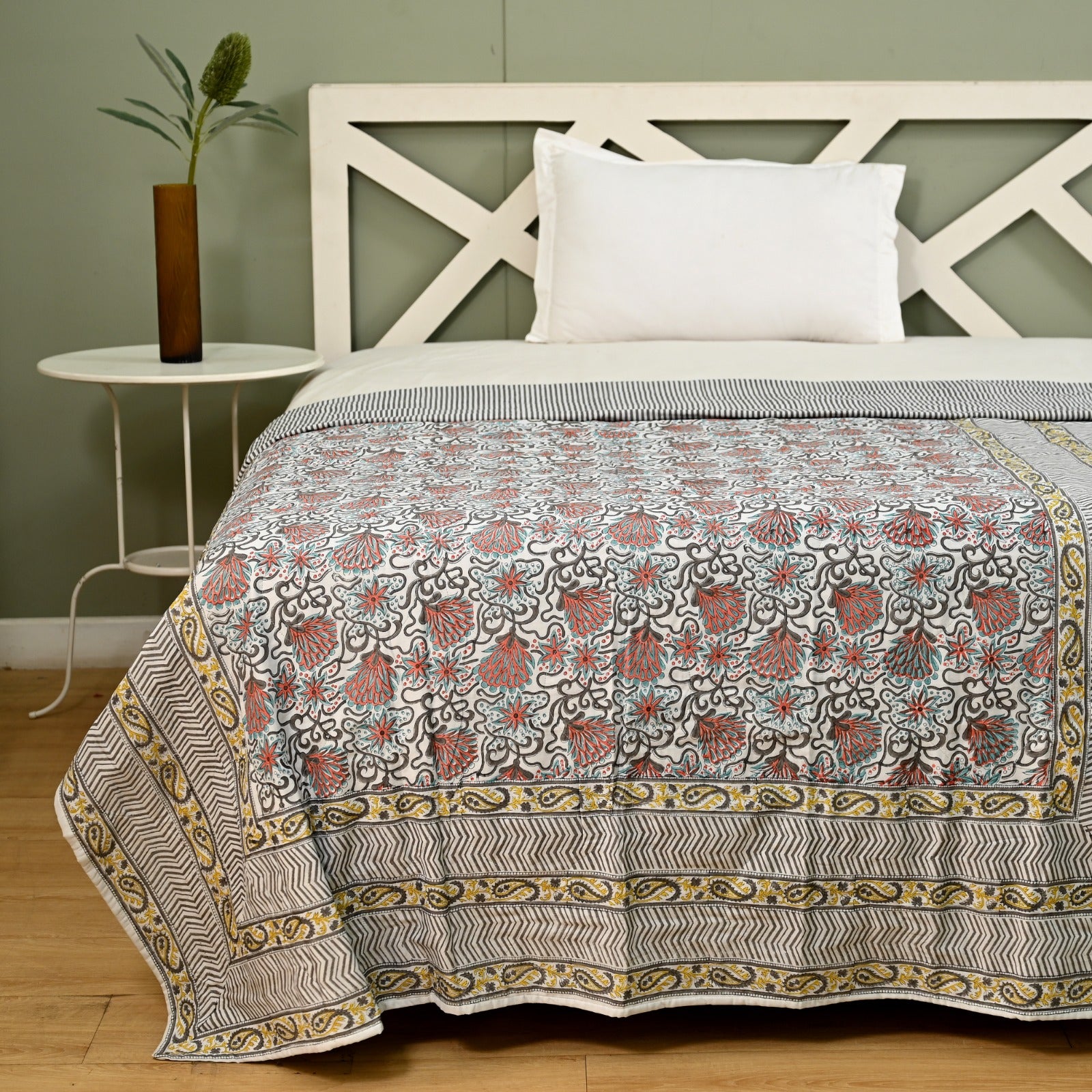 Kusum Block Printed Dohar