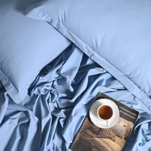 Regal Luxury Solid 300 TC Cotton Sheets - Soft, Breathable, and Durable Bedding Set