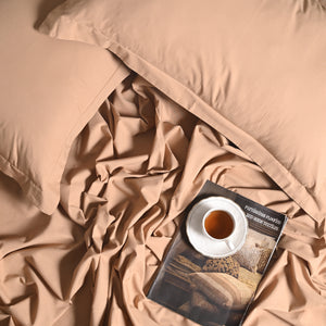 Regal Luxury Solid 300 TC Cotton Sheets - Soft, Breathable, and Durable Bedding Set
