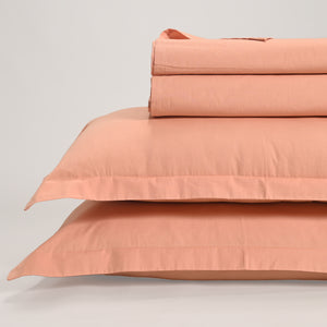 Regal Luxury Solid 300 TC Cotton Sheets - Soft, Breathable, and Durable Bedding Set