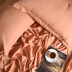 Regal Luxury Solid 300 TC Cotton Sheets - Soft, Breathable, and Durable Bedding Set
