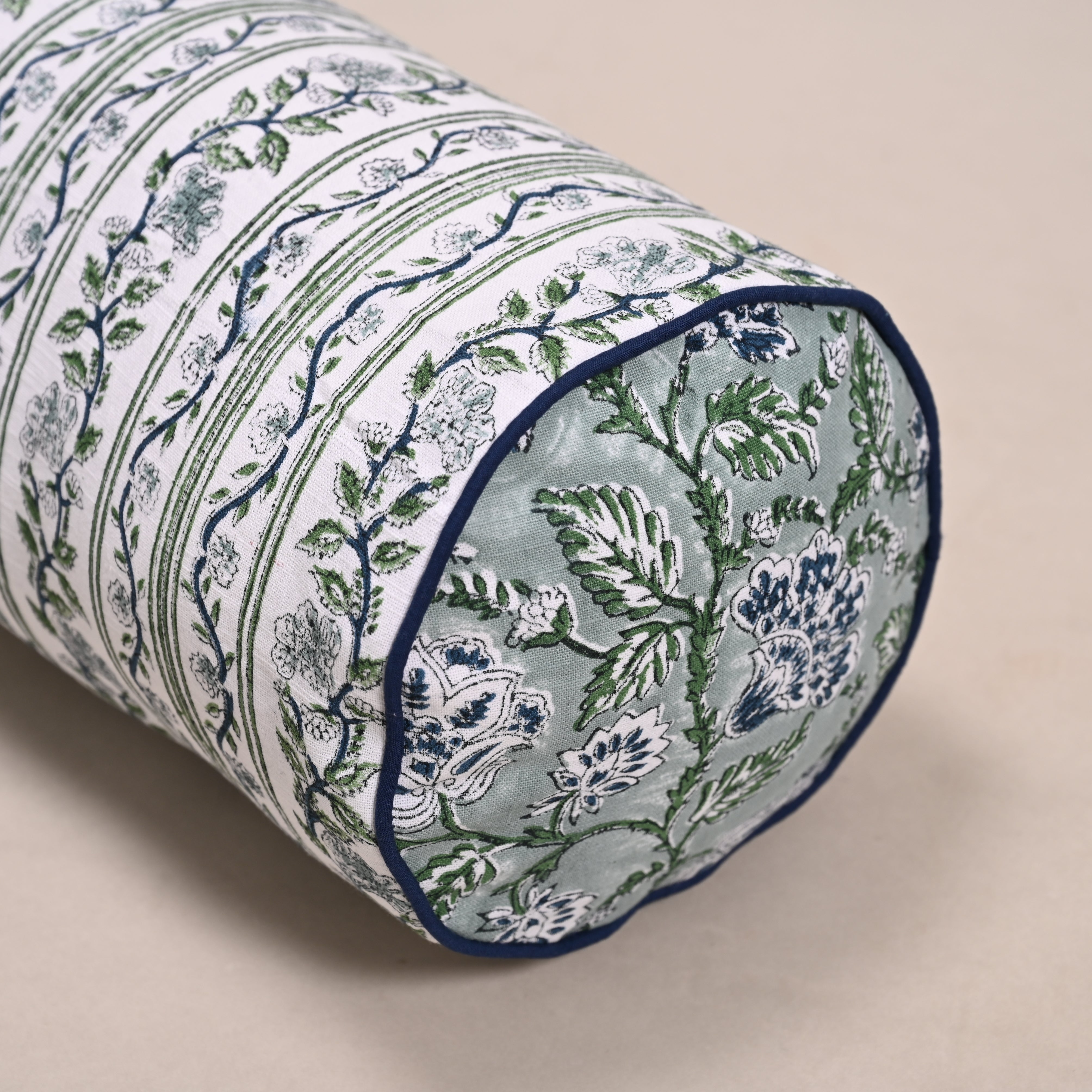 Hanami Buta 12-Piece King Bedding Set | 100% Cotton | Block-Printed Quilt & Embroidered Coverlet