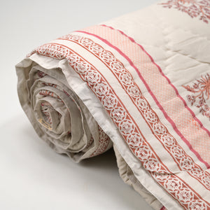 Crimson Heritage Block Printed Reversible Quilt