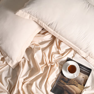 Regal Luxury Solid 300 TC Cotton Sheets - Soft, Breathable, and Durable Bedding Set