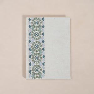 Hanami Embroidered Bale Handmade Paper Notebook | 5 × 7"