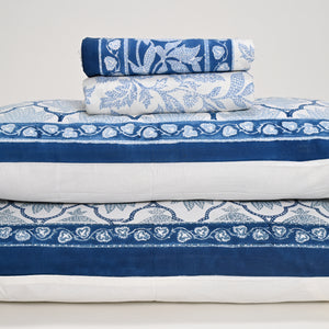 Ajrak Block Printed Bed Sheet set