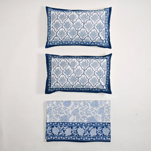 Ajrak Block Printed Bed Sheet set