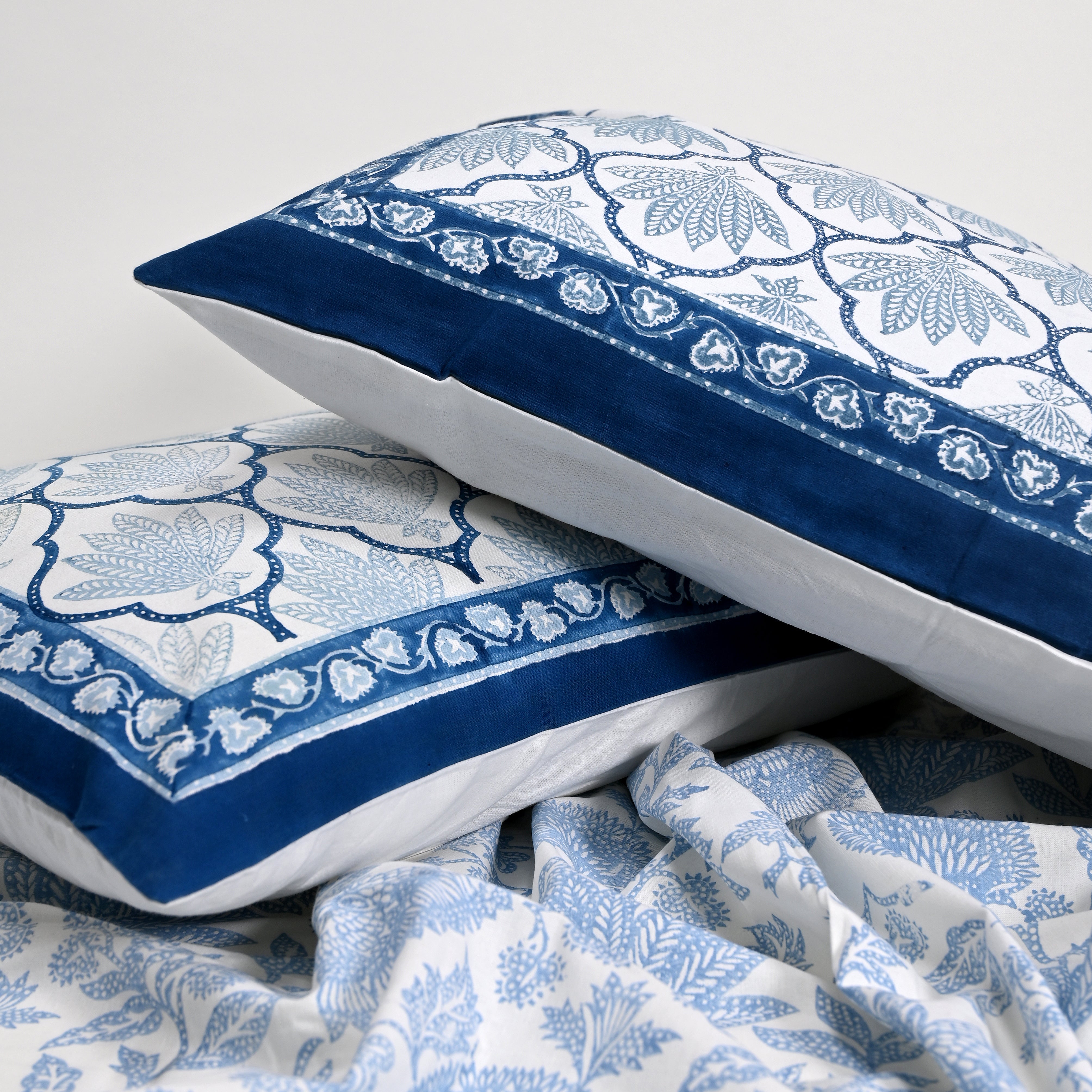 Ajrak Block Printed Bed Sheet set
