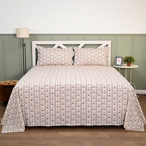 Tulip Serenade 300 TC Luxury Cotton Sheets – Premium Printed Bedsheet Set