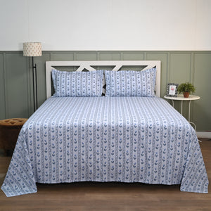 Tulip Serenade 300 TC Luxury Cotton Sheets – Premium Printed Bedsheet Set