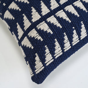 Woven Geomtric Boudoir Cushion