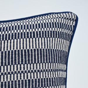 Regal Stripe Navy Cushion Cover