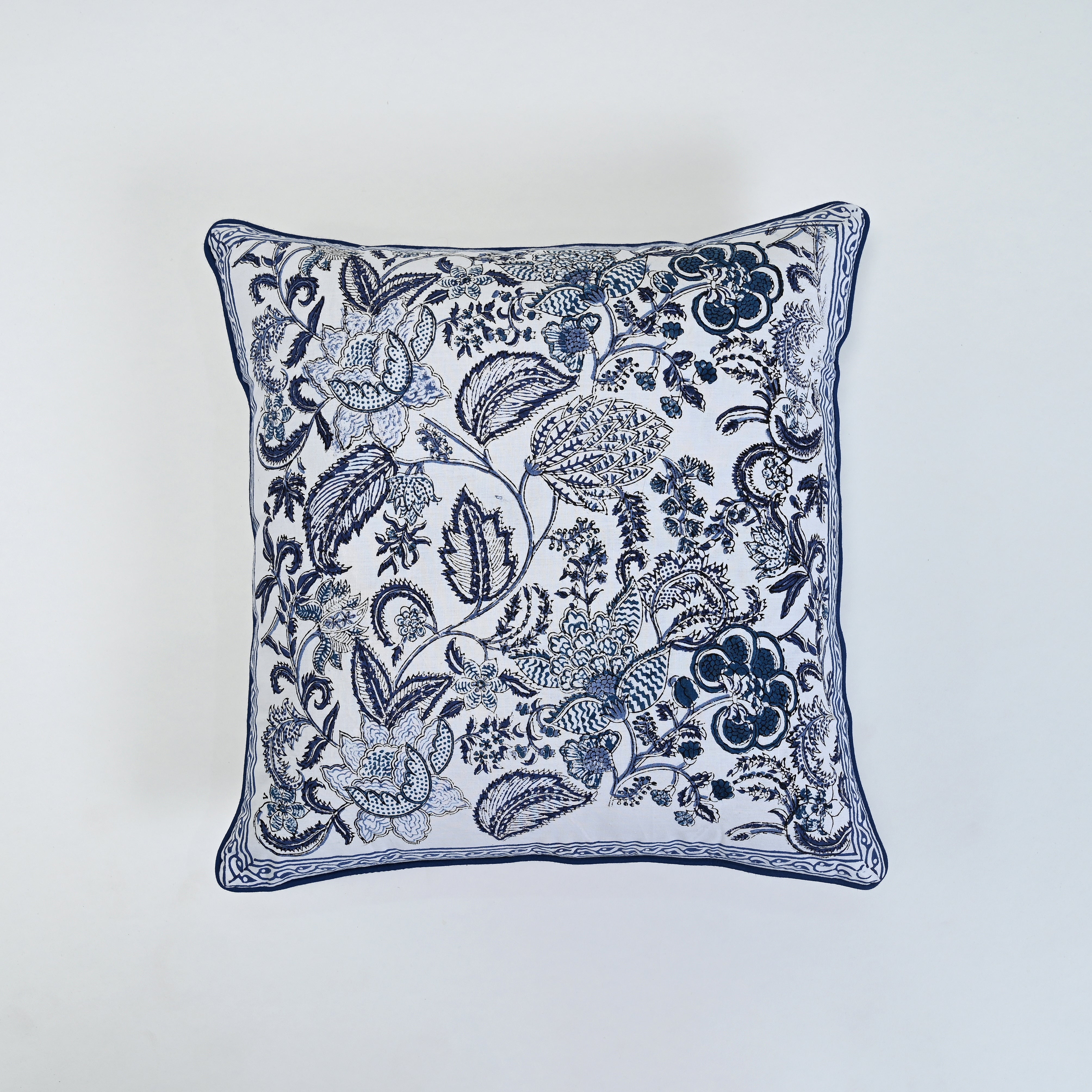 Euphotir Block Printed Cushion Set of 2