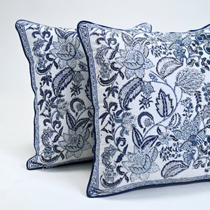 Euphotir Block Printed Cushion Set of 2