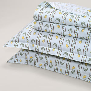 Tulip Serenade 300 TC Luxury Cotton Sheets – Premium Printed Bedsheet Set