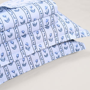 Regal Tulip Serenade 300 TC Luxury Cotton Sheets – Premium Printed Bedding Set